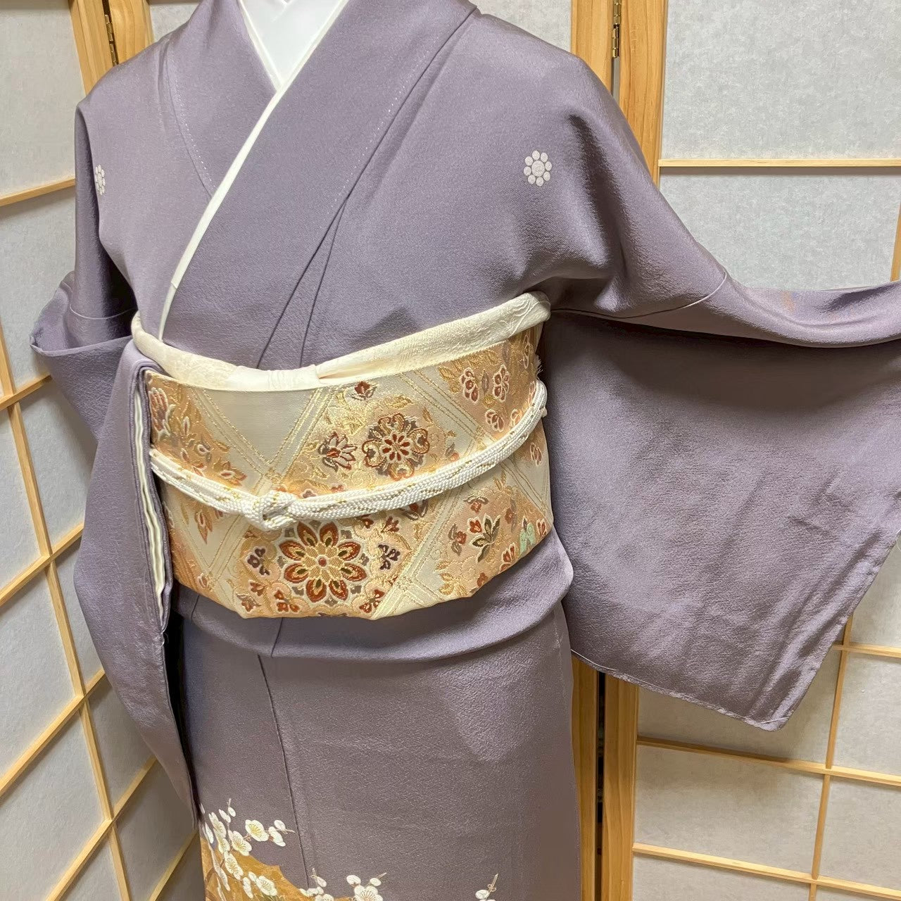 7478# Japanese Tomesode Kimono Vintage Womens Silk Fabric Robe Kimono only sold