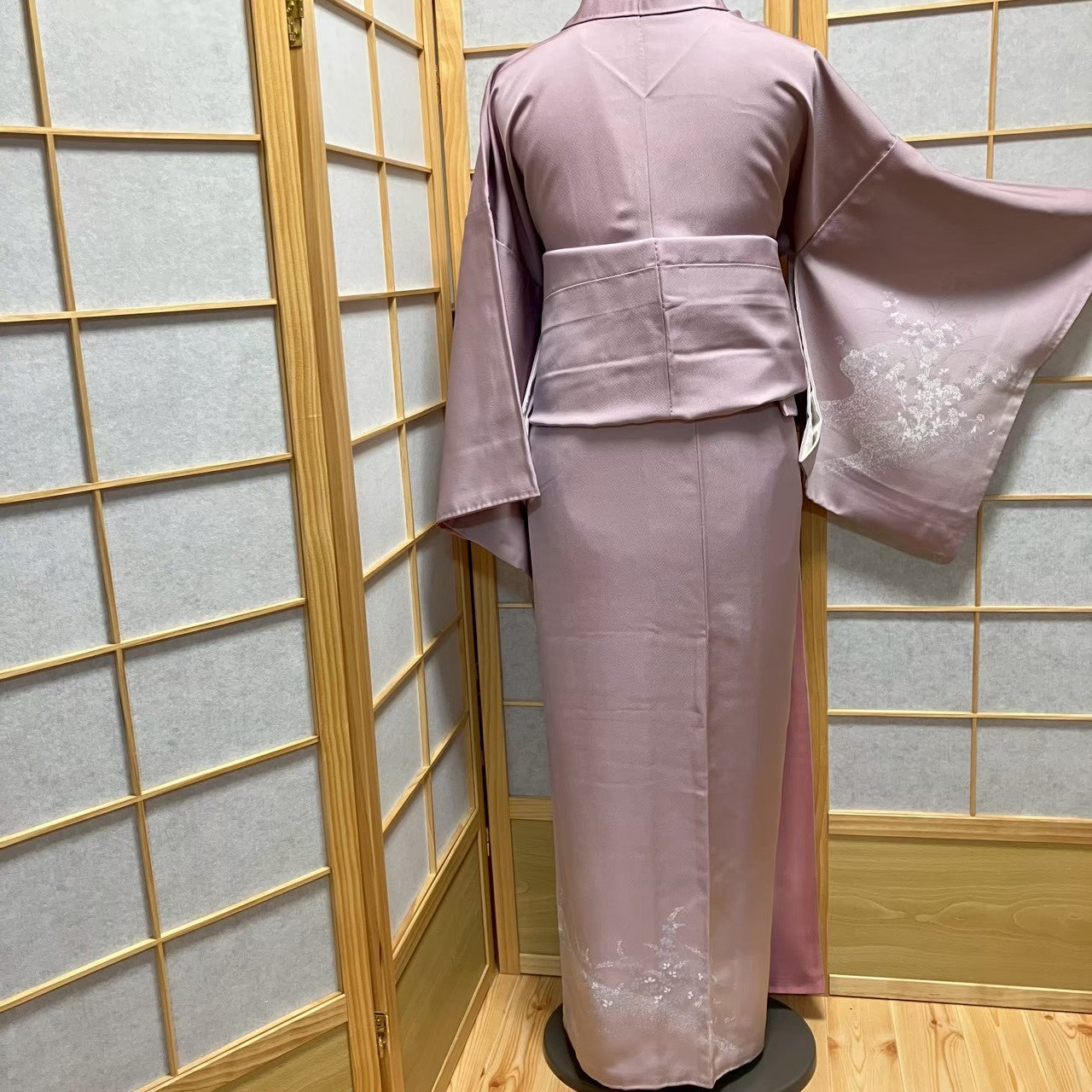 7485# Japanese Kimono Vintage Womens Silk Fabric Robe Kimono only sold
