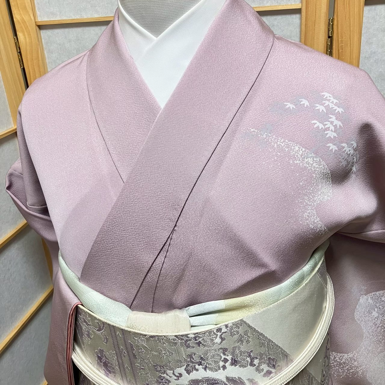 7485# Japanese Kimono Vintage Womens Silk Fabric Robe Kimono only sold