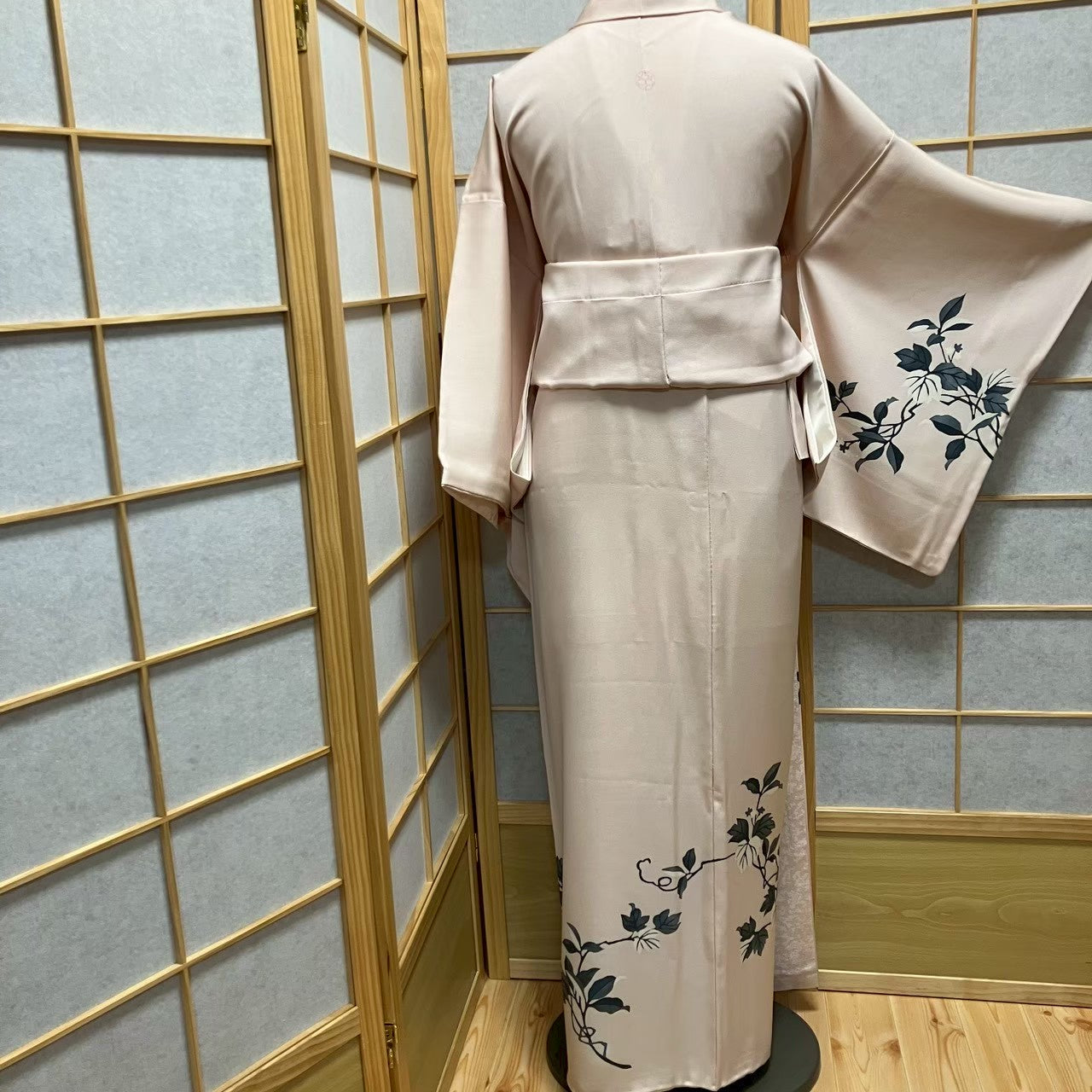 7486# Japanese Kimono Vintage Womens Silk Fabric Robe Kimono only sold