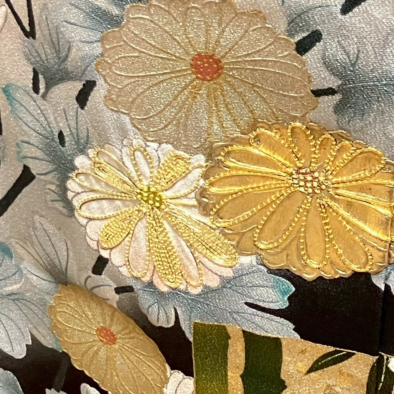 7489# Japanese Tomesode Kimono Vintage Womens Silk Fabric Robe Kimono only sold