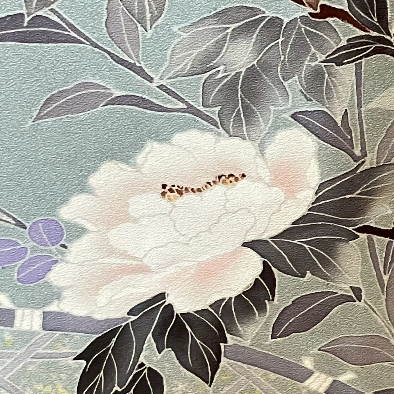 7537# Japanese Kimono Vintage Womens Silk Fabric Robe Kimono only sold