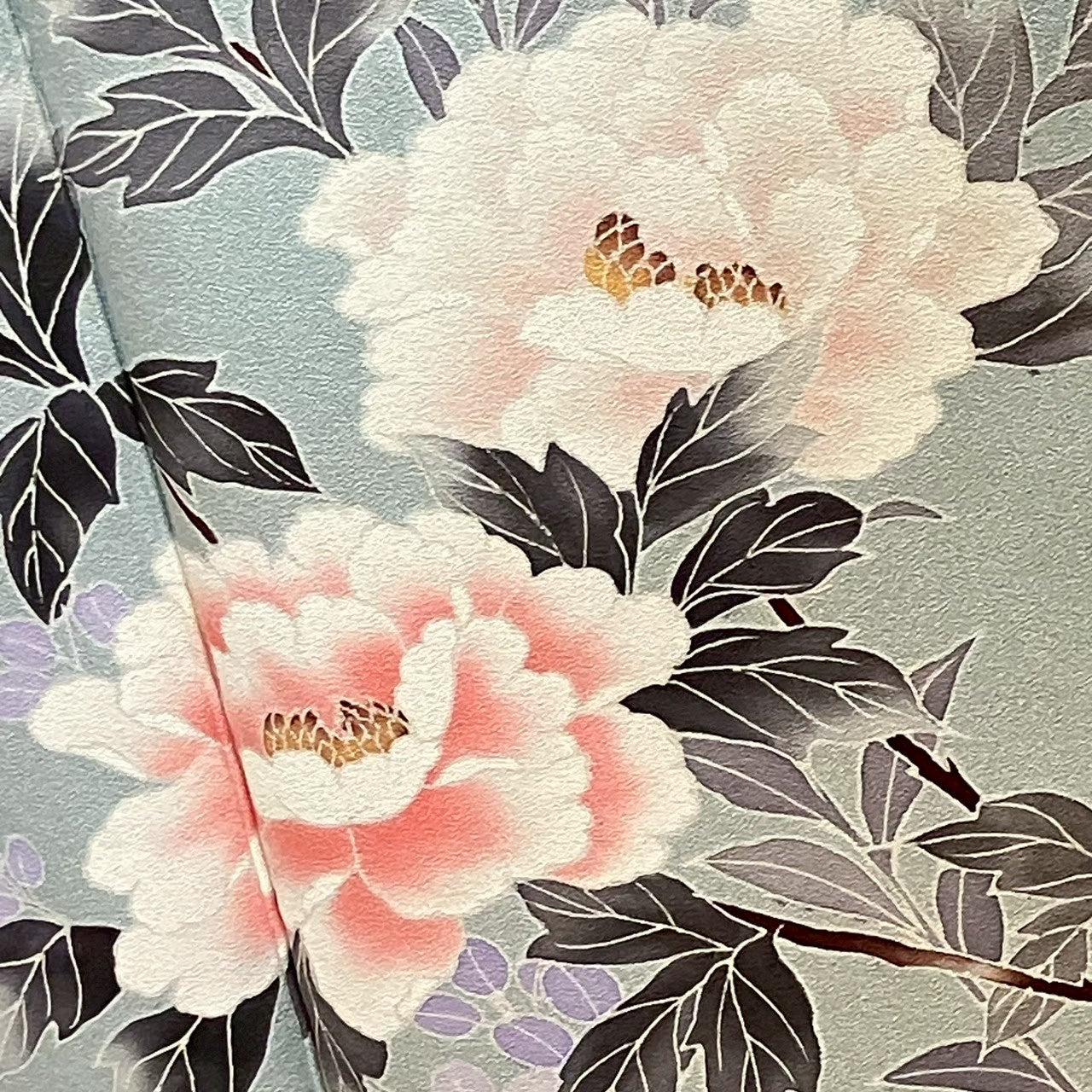 7537# Japanese Kimono Vintage Womens Silk Fabric Robe Kimono only sold