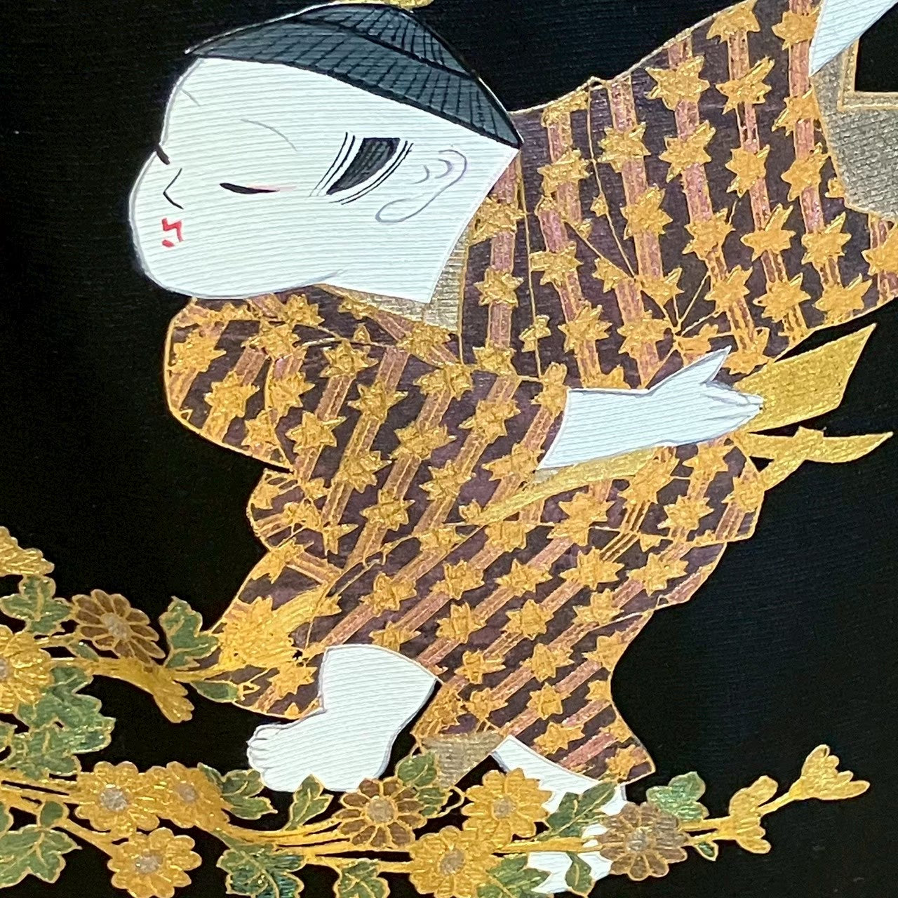 7527# Japanese Tomesode Kimono Vintage Womens Silk Fabric Robe Kimono only sold