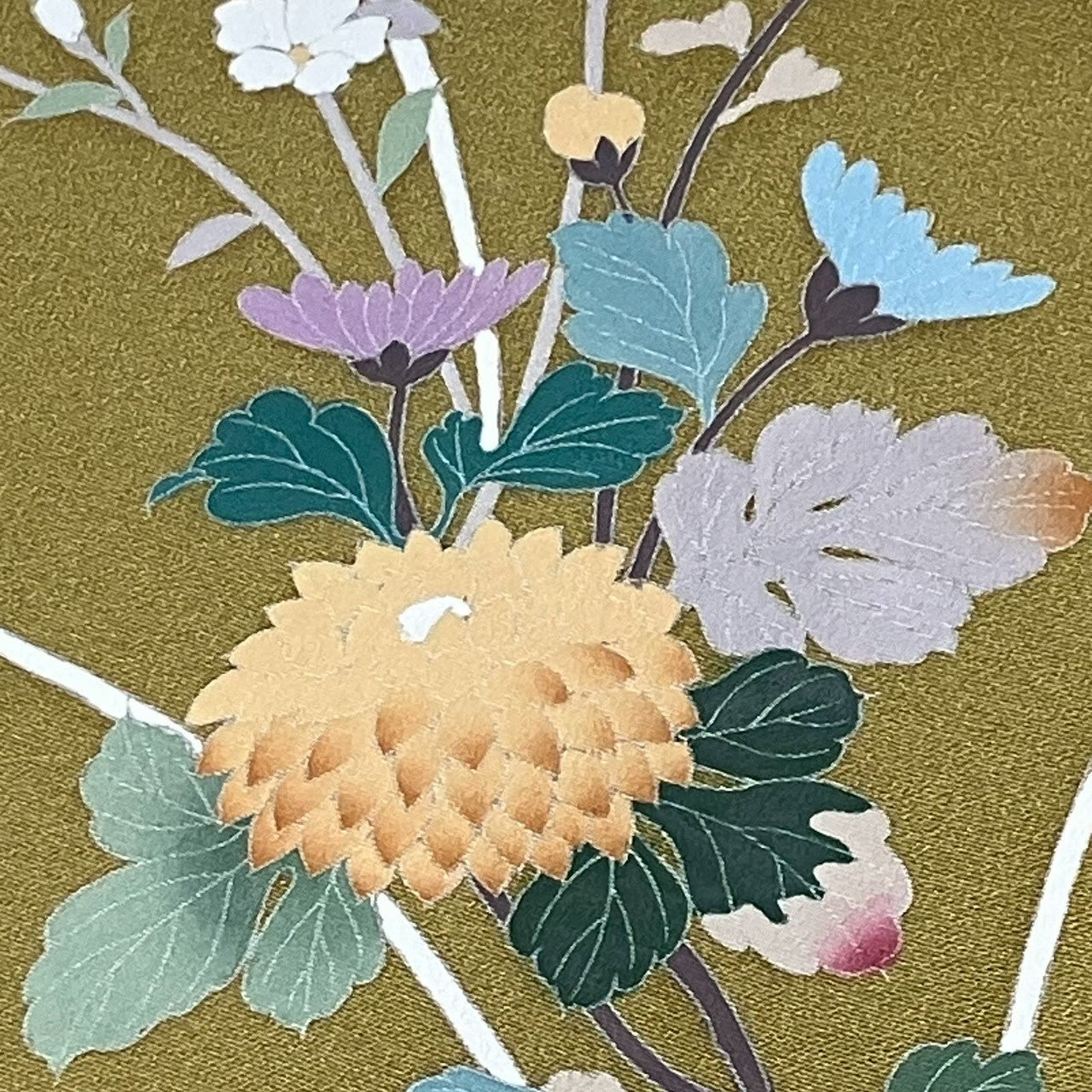 7795# Japanese Kimono Vintage Womens Silk Fabric Robe Kimono only sold