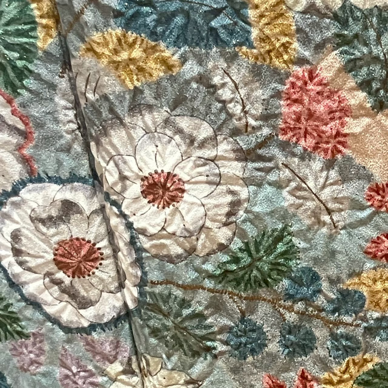 7798# Japanese Kimono Vintage Womens Silk Fabric Robe Kimono only sold