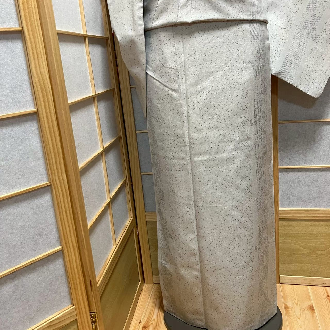 7811# Japanese Kimono Vintage Womens Silk Pongee Fabric Robe Kimono only sold