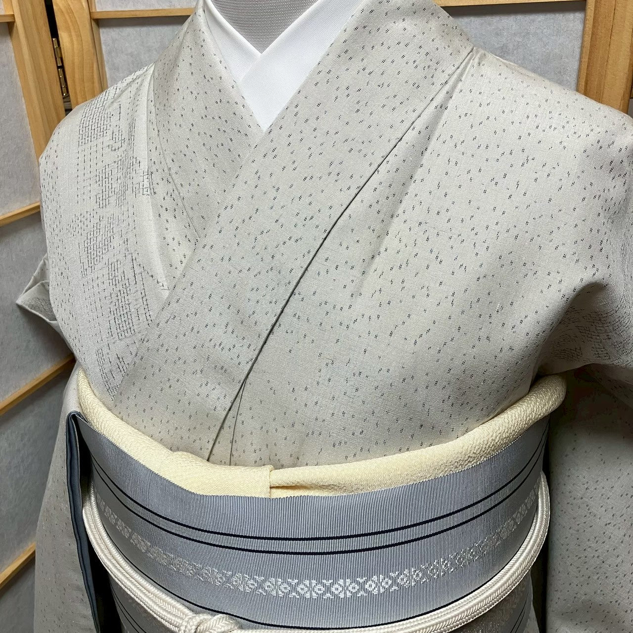 7811# Japanese Kimono Vintage Womens Silk Pongee Fabric Robe Kimono only sold
