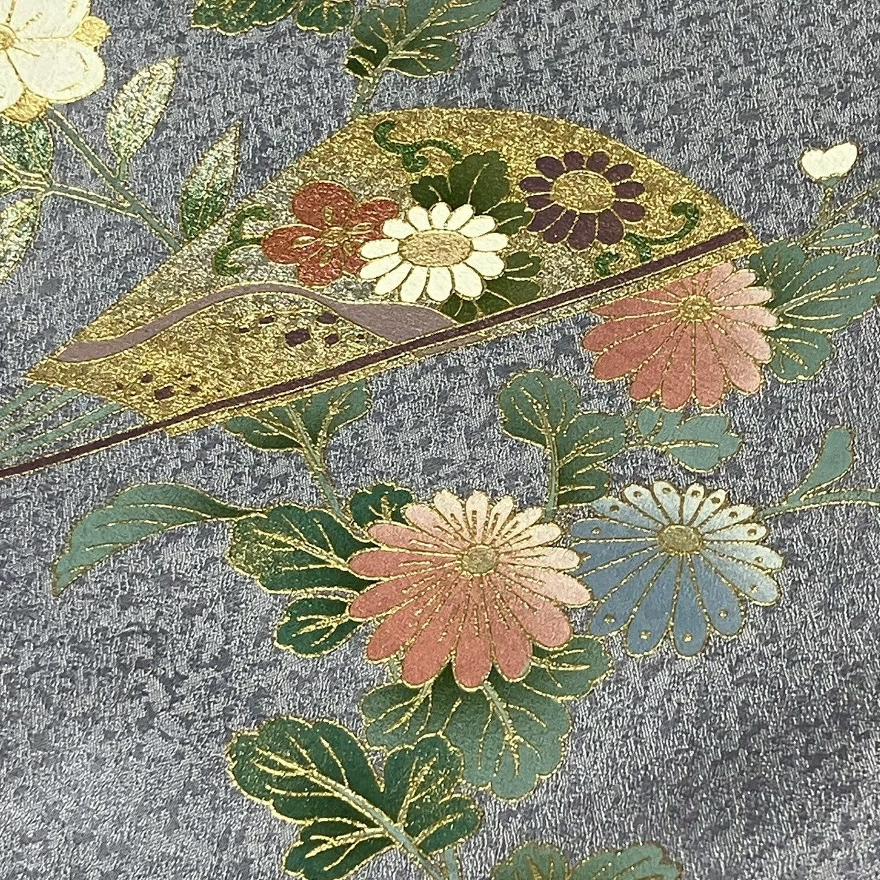 7818# Japanese Kimono Vintage Womens Silk Fabric Robe Kimono only sold