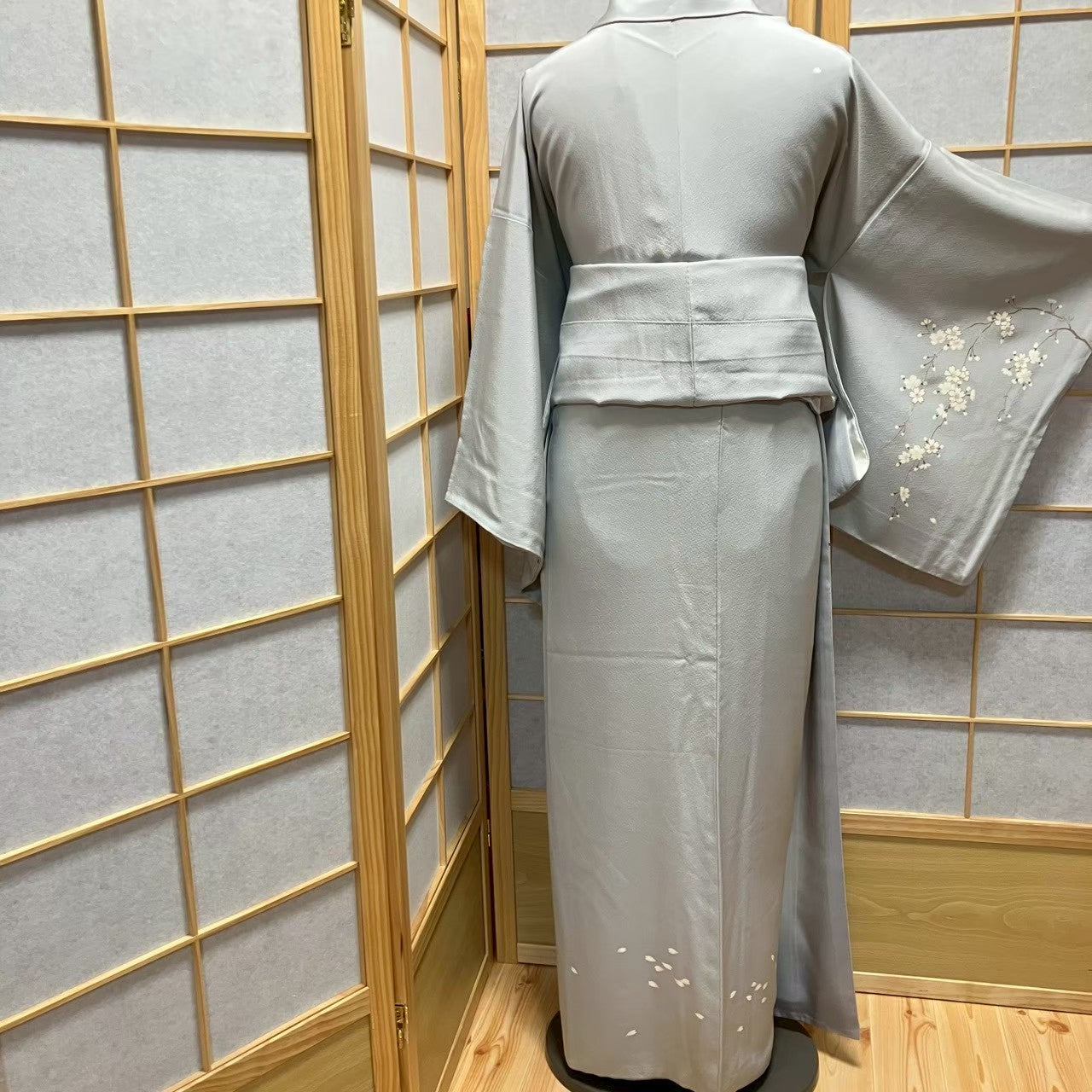 8071# Japanese Kimono Vintage Womens Silk Fabric Robe Kimono only sold