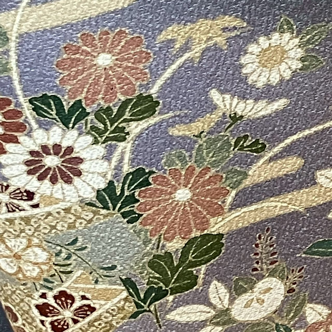 8074# Japanese Kimono Vintage Womens Silk Fabric Robe Kimono only sold