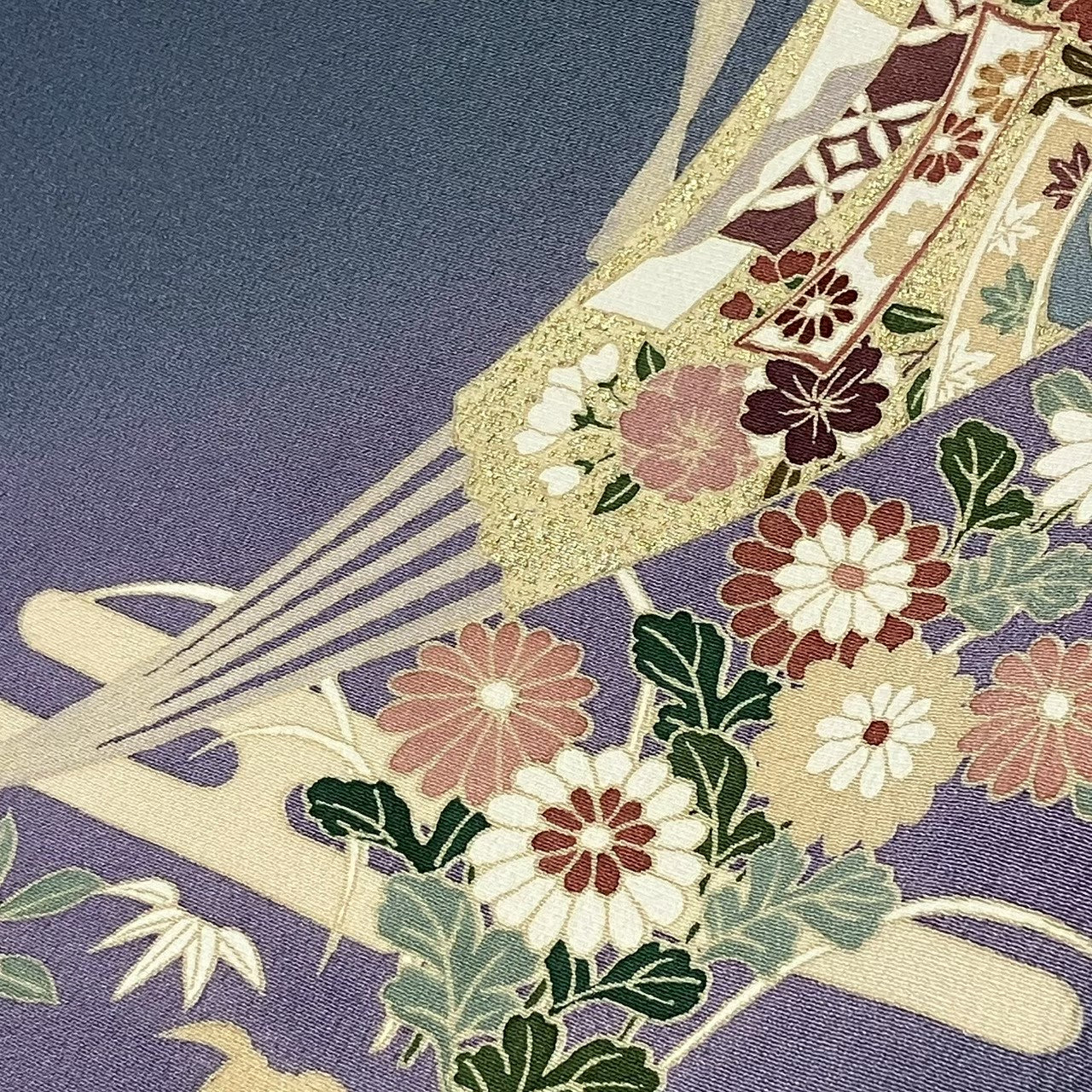 8074# Japanese Kimono Vintage Womens Silk Fabric Robe Kimono only sold