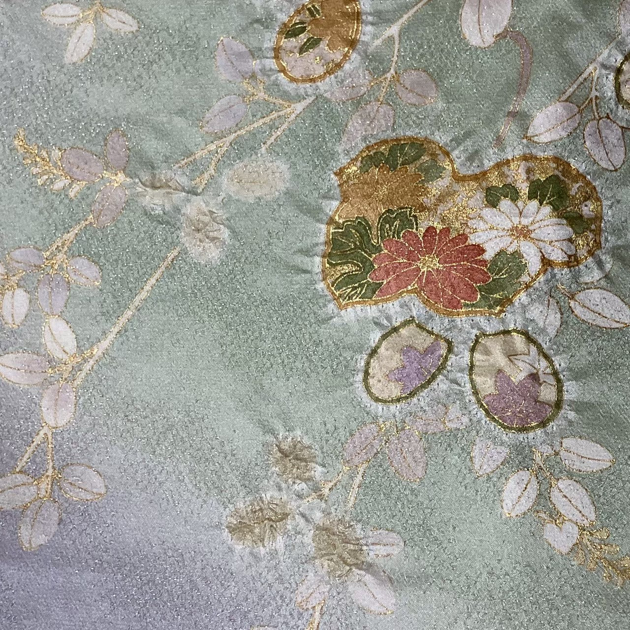 8078# Japanese Kimono Vintage Womens Silk Fabric Robe Kimono only sold Shibori