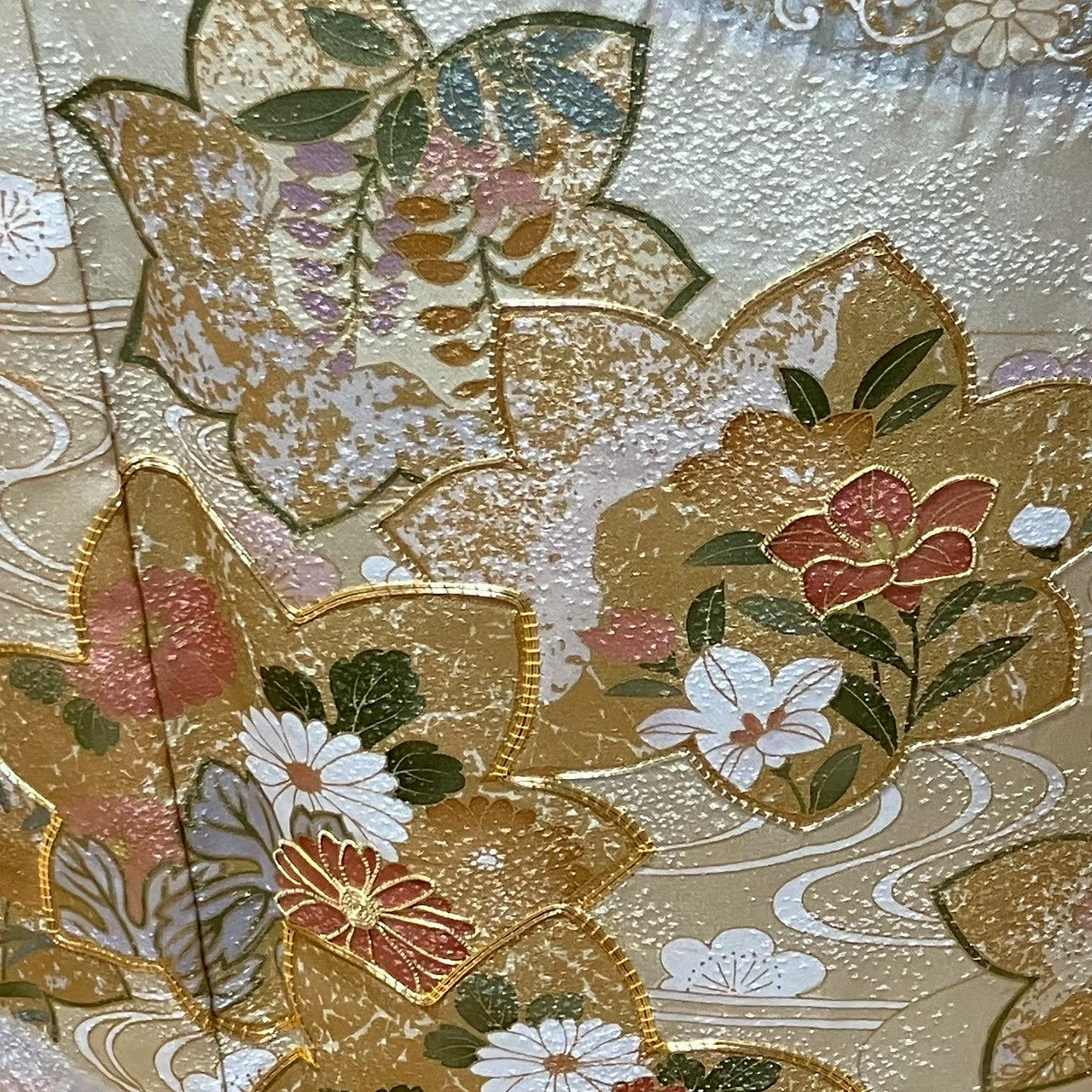 8078# Japanese Kimono Vintage Womens Silk Fabric Robe Kimono only sold Shibori