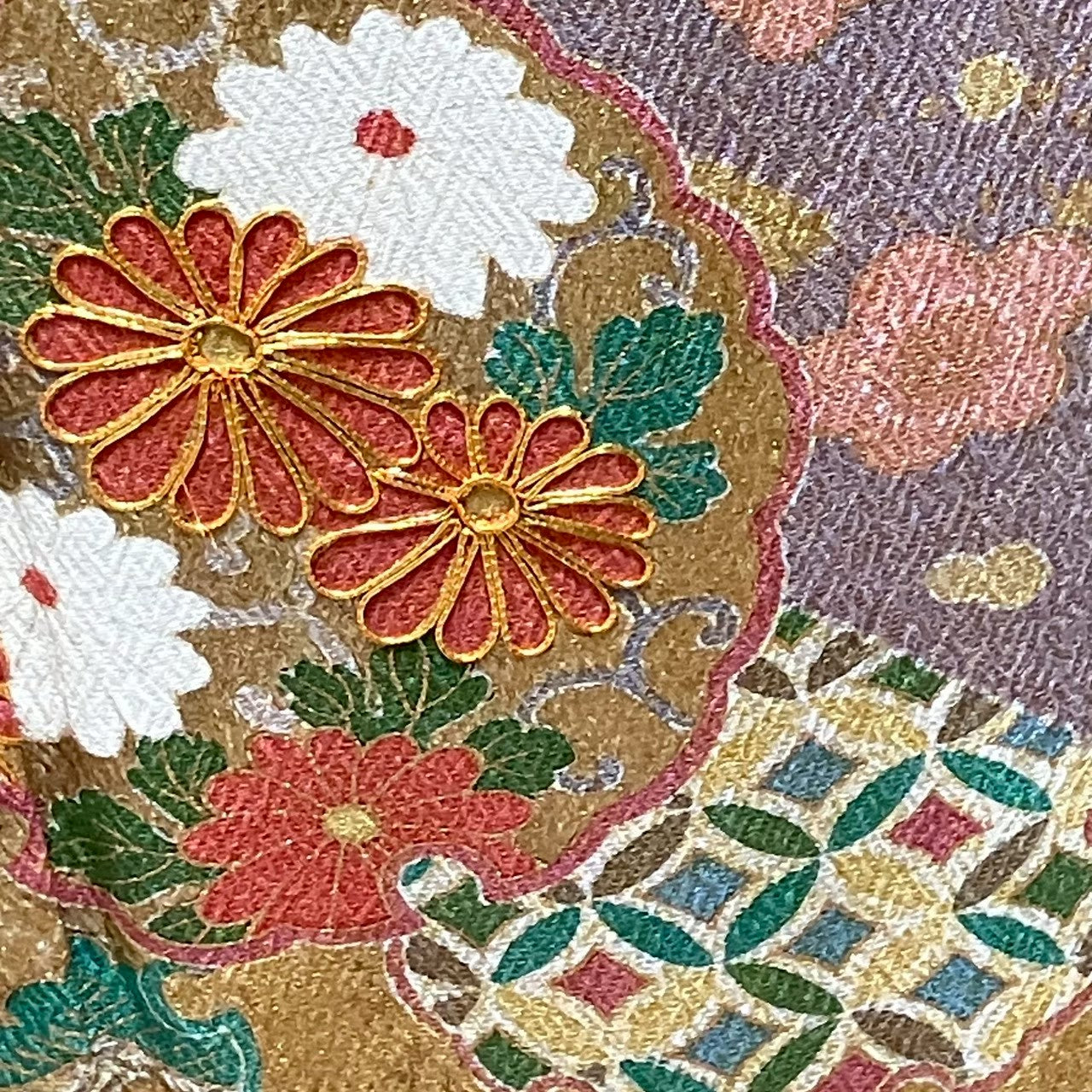 8080# Japanese Kimono Vintage Womens Silk Fabric Robe Kimono only sold Shibori