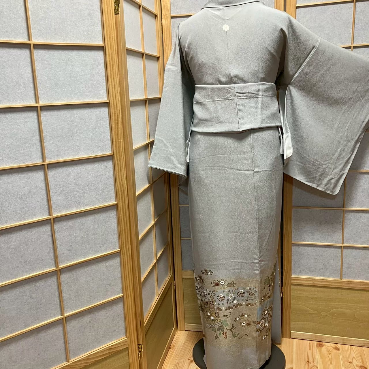 8124# Japanese Tomesode Kimono Vintage Womens Silk Fabric Robe Kimono only sold