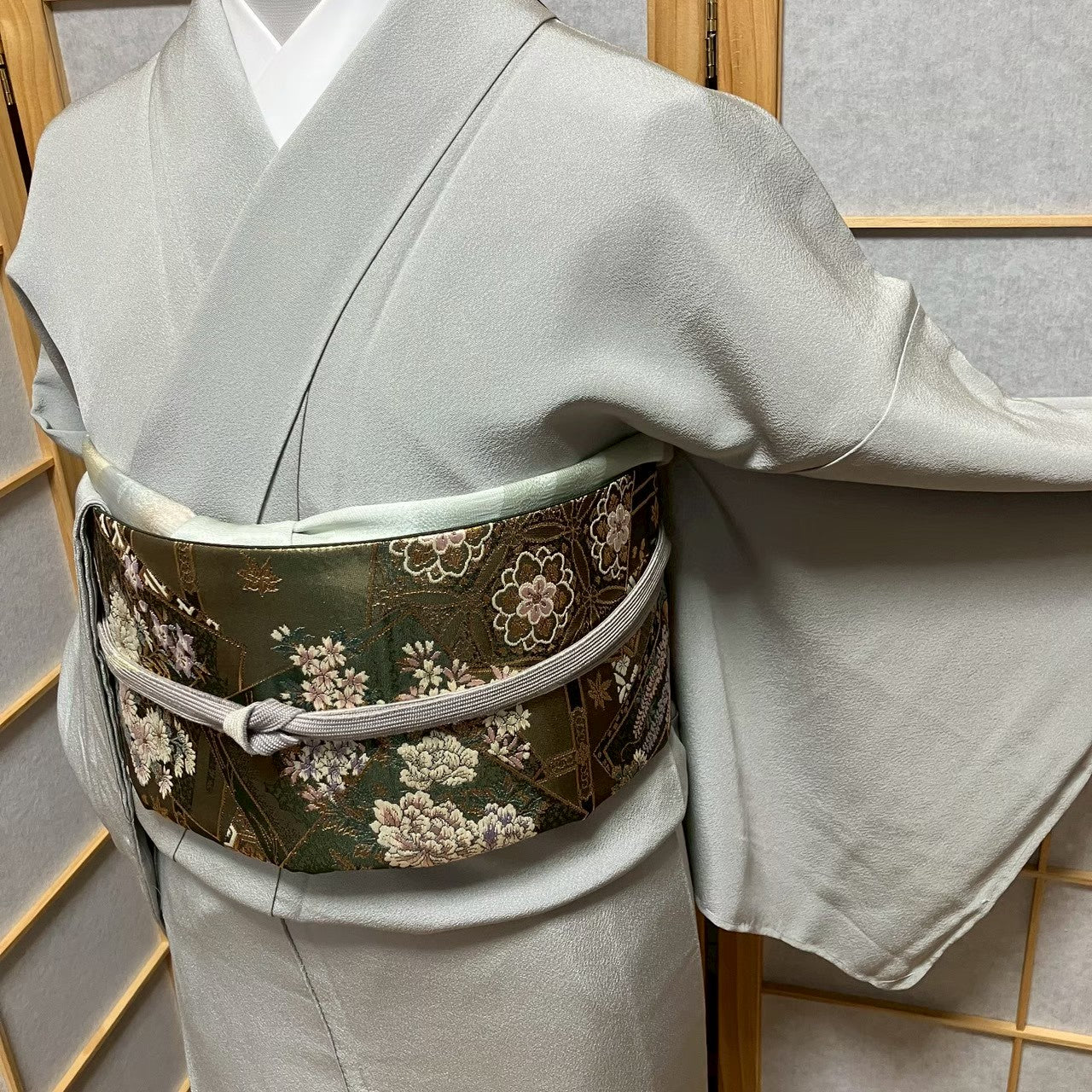 8124# Japanese Tomesode Kimono Vintage Womens Silk Fabric Robe Kimono only sold