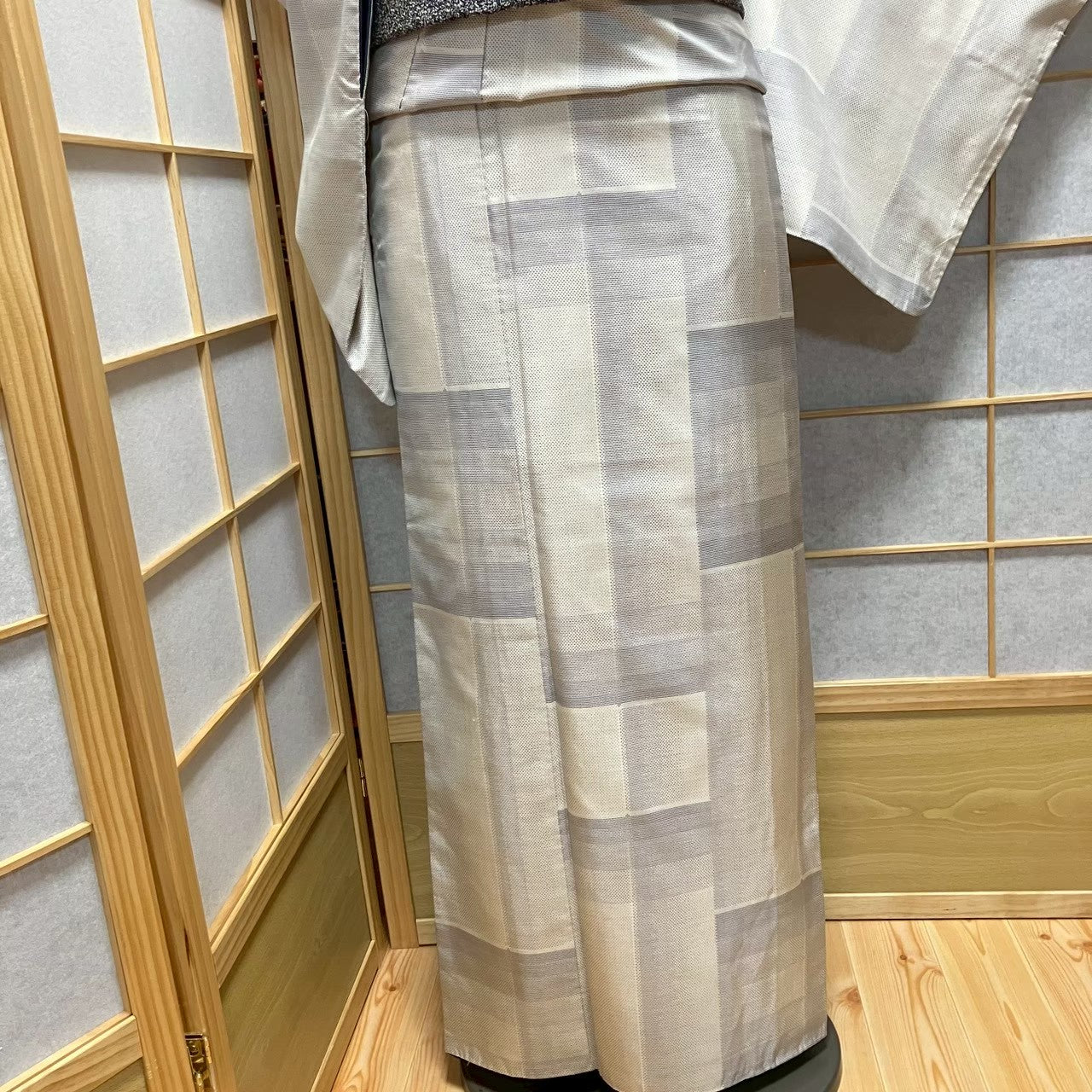 8110# Japanese Kimono Vintage Womens Silk Pongee Fabric Robe Kimono only sold