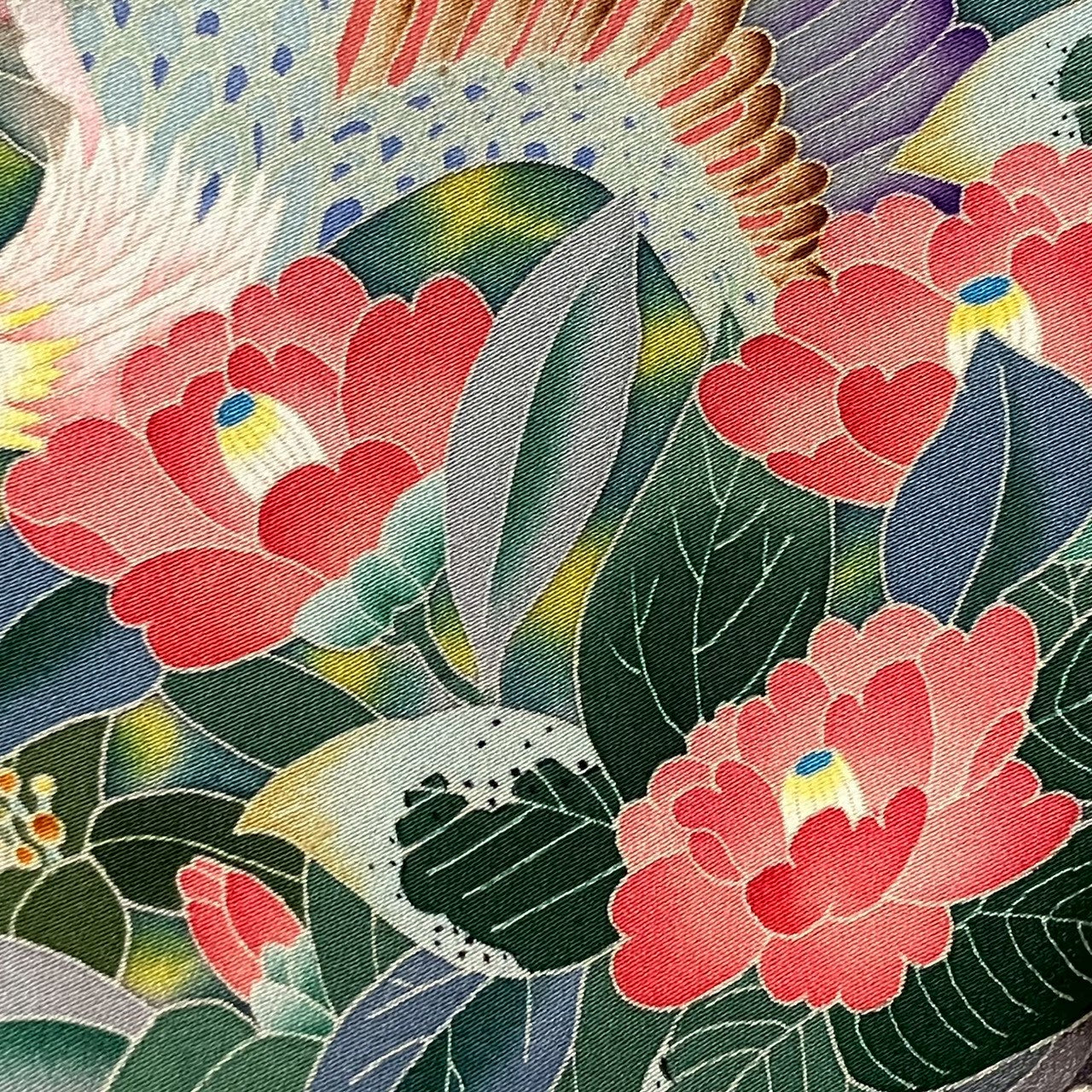 8111# Japanese Tomesode Kimono Vintage Womens Silk Fabric Robe Kimono only sold