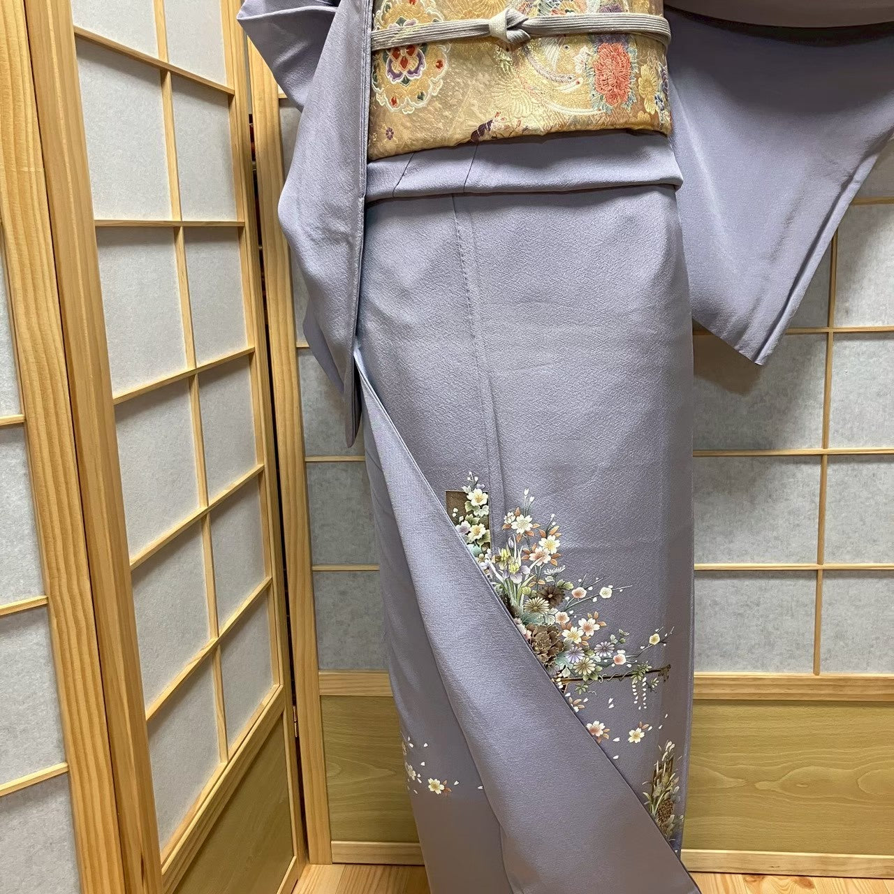 8114# Japanese Tomesode Kimono Vintage Womens Silk Fabric Robe Kimono only sold