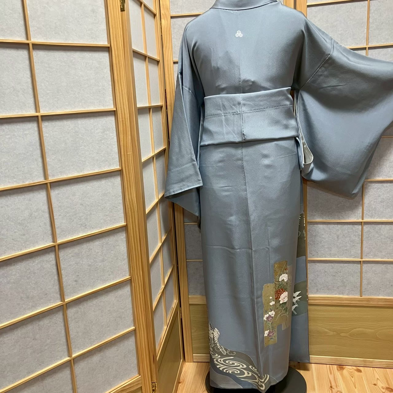 8130# Japanese Tomesode Kimono Vintage Womens Silk Fabric Robe Kimono only sold