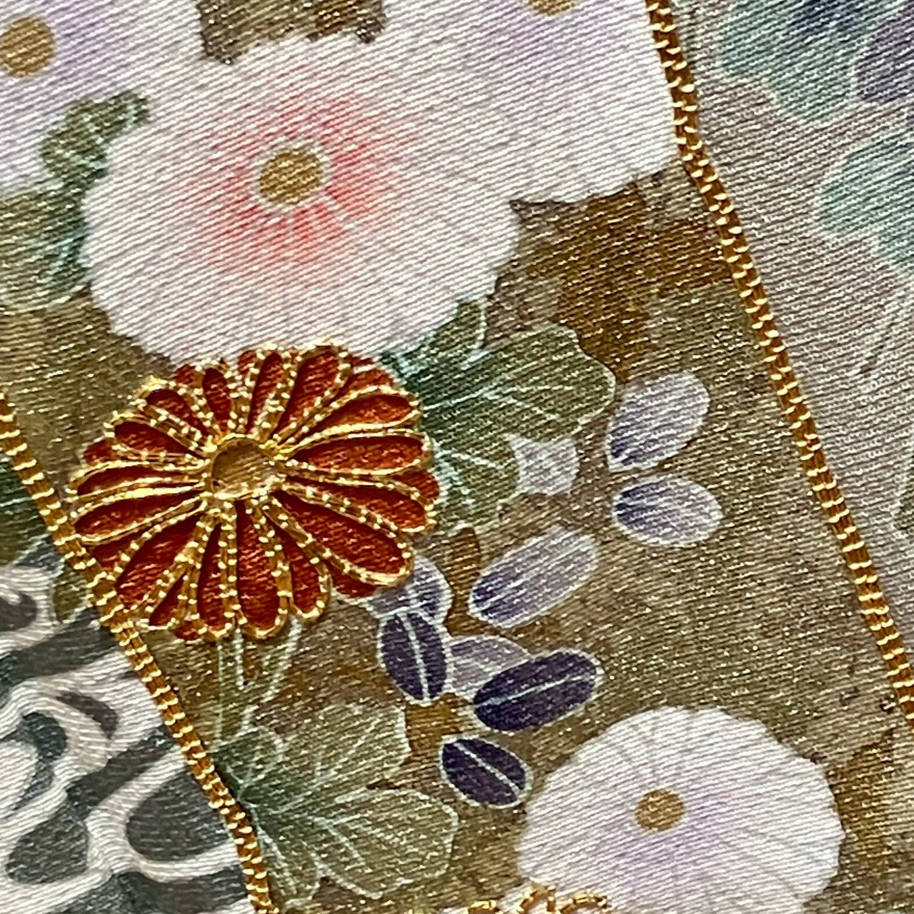 8130# Japanese Tomesode Kimono Vintage Womens Silk Fabric Robe Kimono only sold
