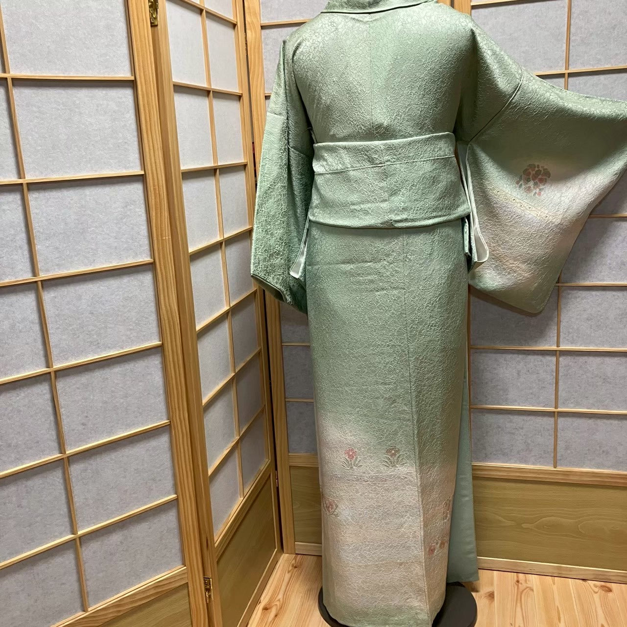 8140# Japanese Kimono Vintage Womens Silk Fabric Robe Kimono only sold