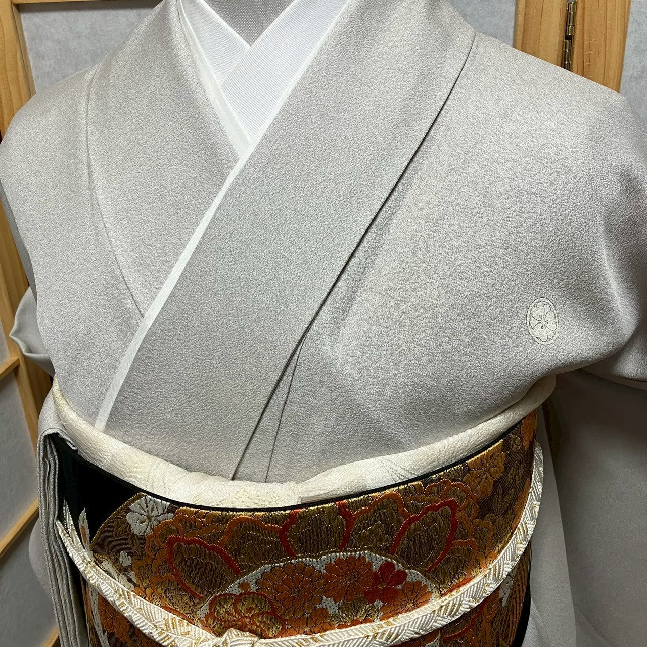 8150# Japanese Tomesode Kimono Vintage Womens Silk Fabric Robe Kimono only sold