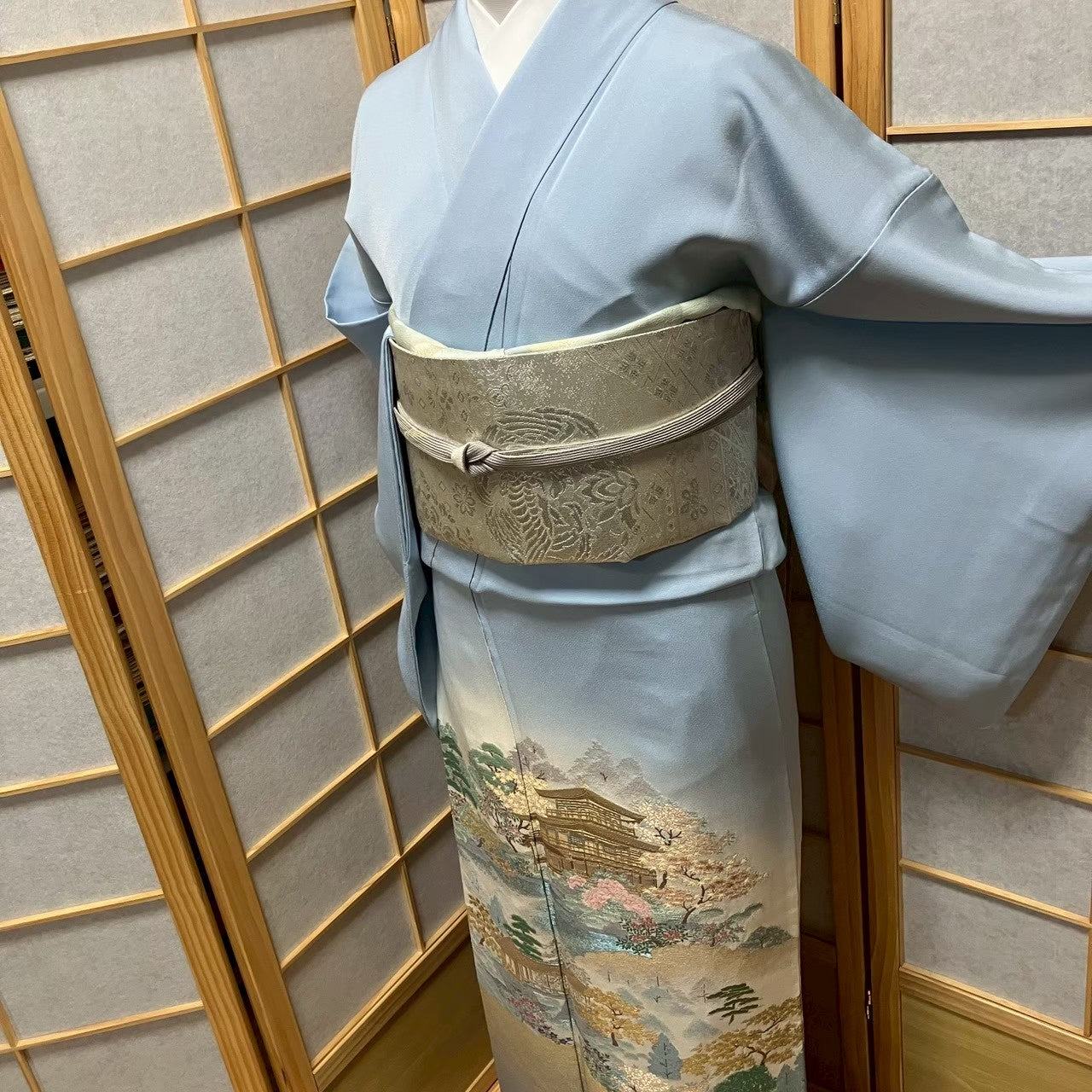 8168# Japanese Tomesode Kimono Vintage Womens Silk Fabric Robe Kimono only sold