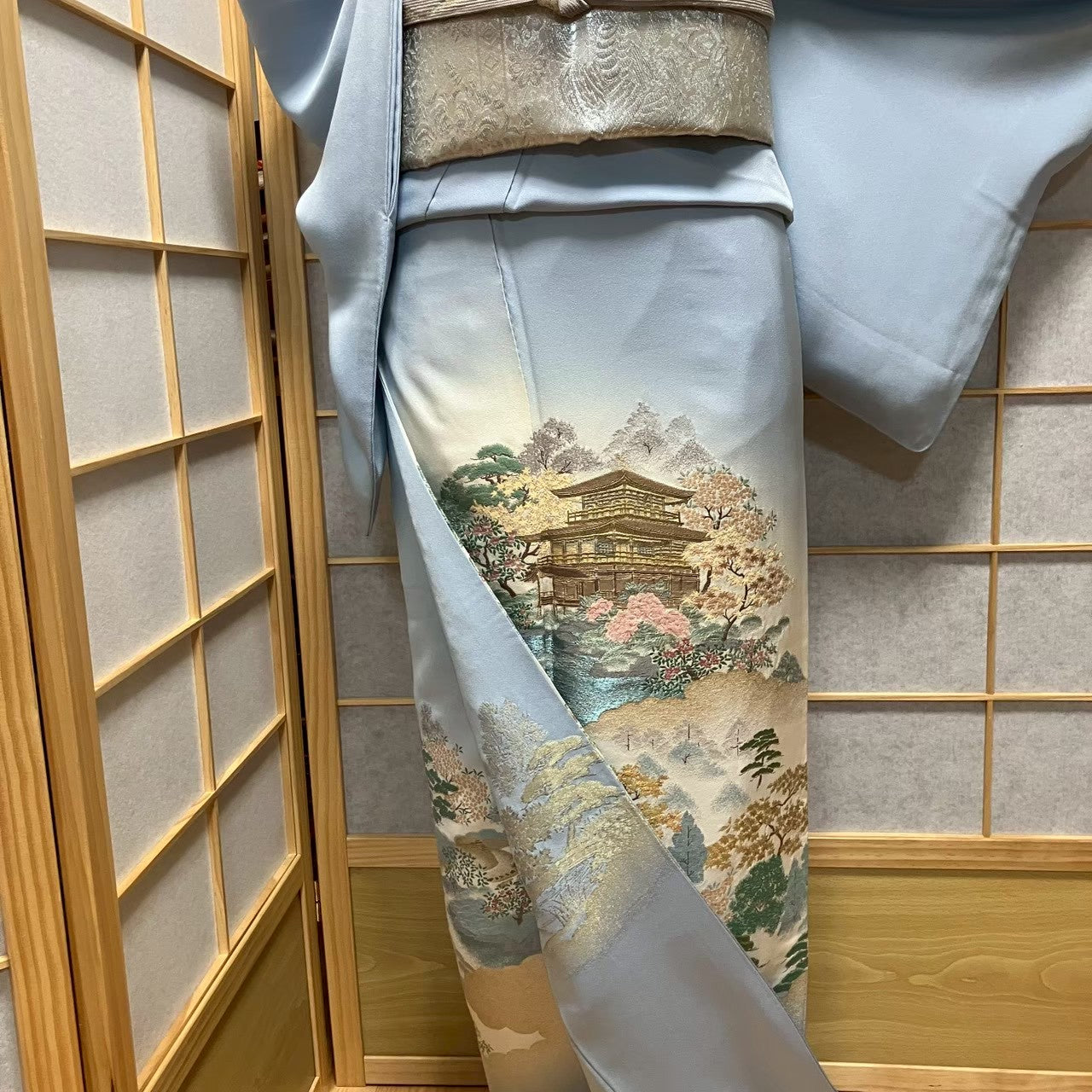 8168# Japanese Tomesode Kimono Vintage Womens Silk Fabric Robe Kimono only sold