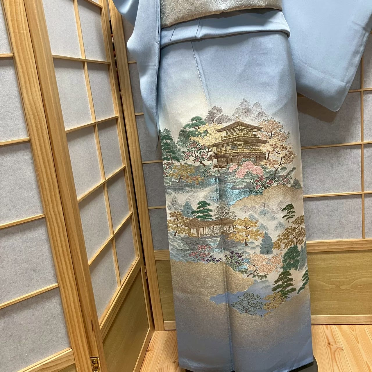 8168# Japanese Tomesode Kimono Vintage Womens Silk Fabric Robe Kimono only sold