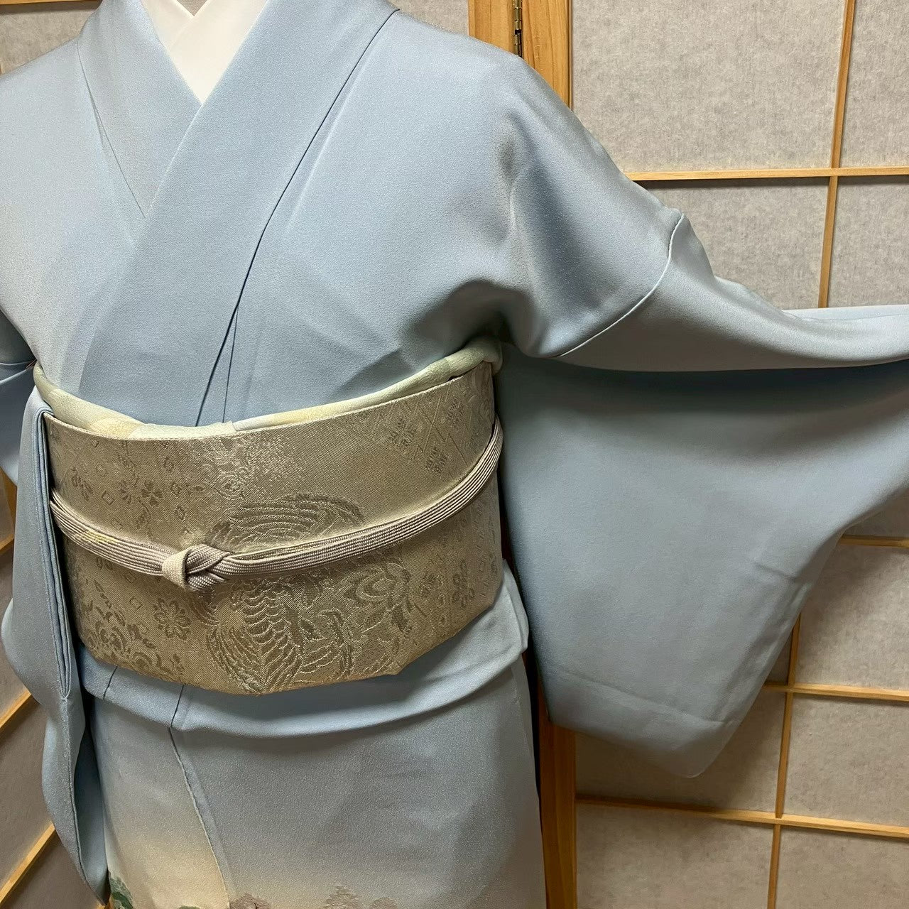 8168# Japanese Tomesode Kimono Vintage Womens Silk Fabric Robe Kimono only sold