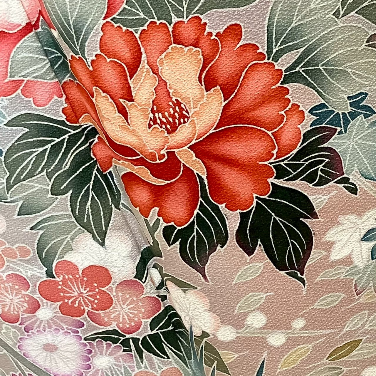 8172# Japanese Kimono Vintage Womens Silk Fabric Robe Kimono only sold