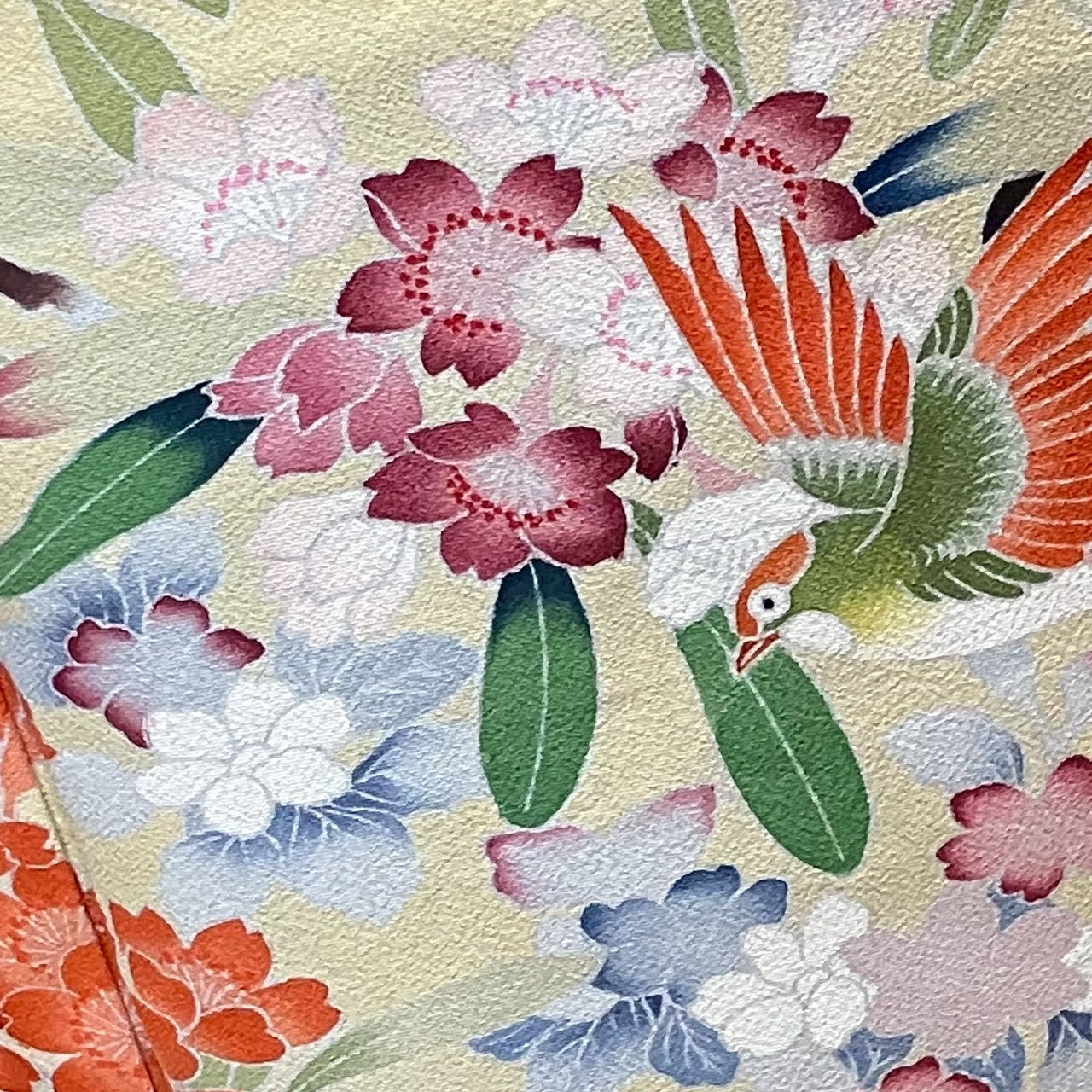 8175# Japanese Tomesode Kimono Vintage Womens Silk Fabric Robe Kimono only sold