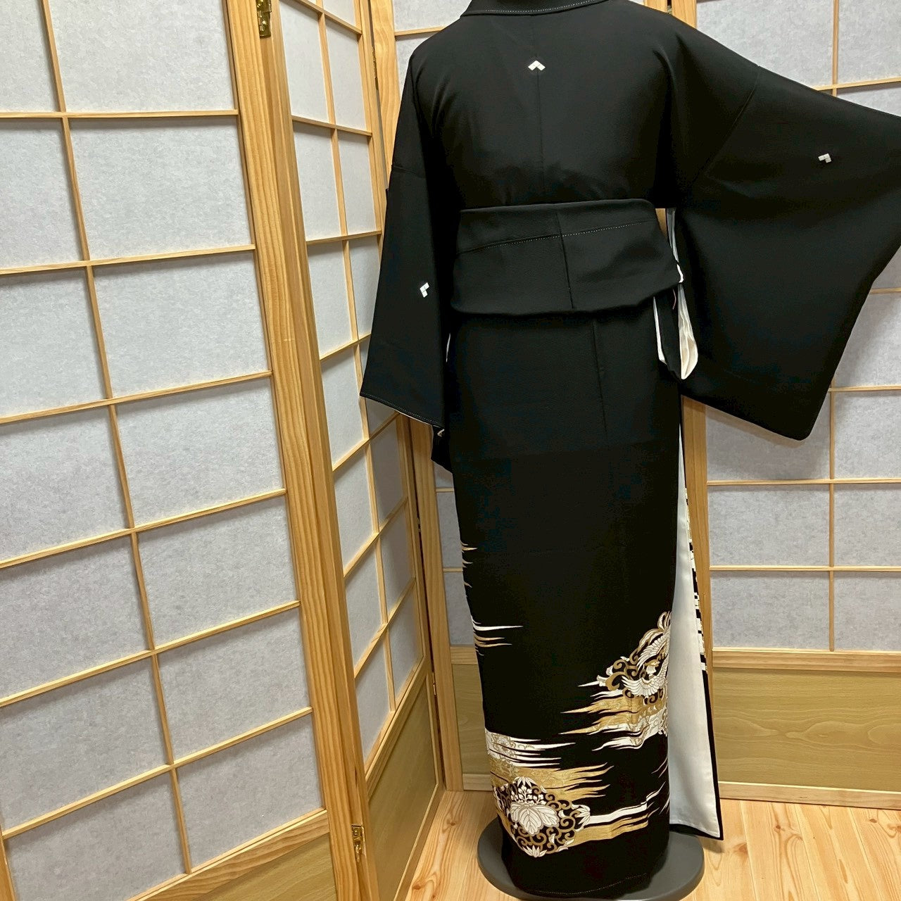 8176# Japanese Tomesode Kimono Vintage Womens Silk Fabric Robe Kimono only sold