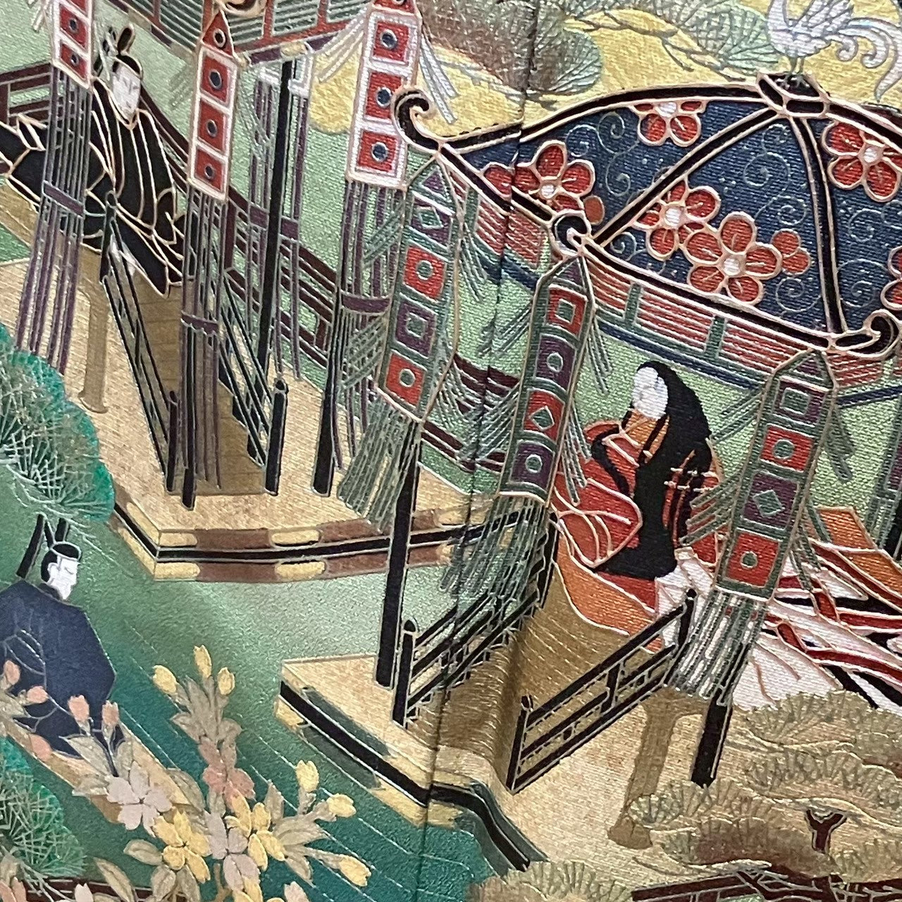 8144# Japanese Tomesode Kimono Vintage Womens Silk Fabric Robe Kimono only sold