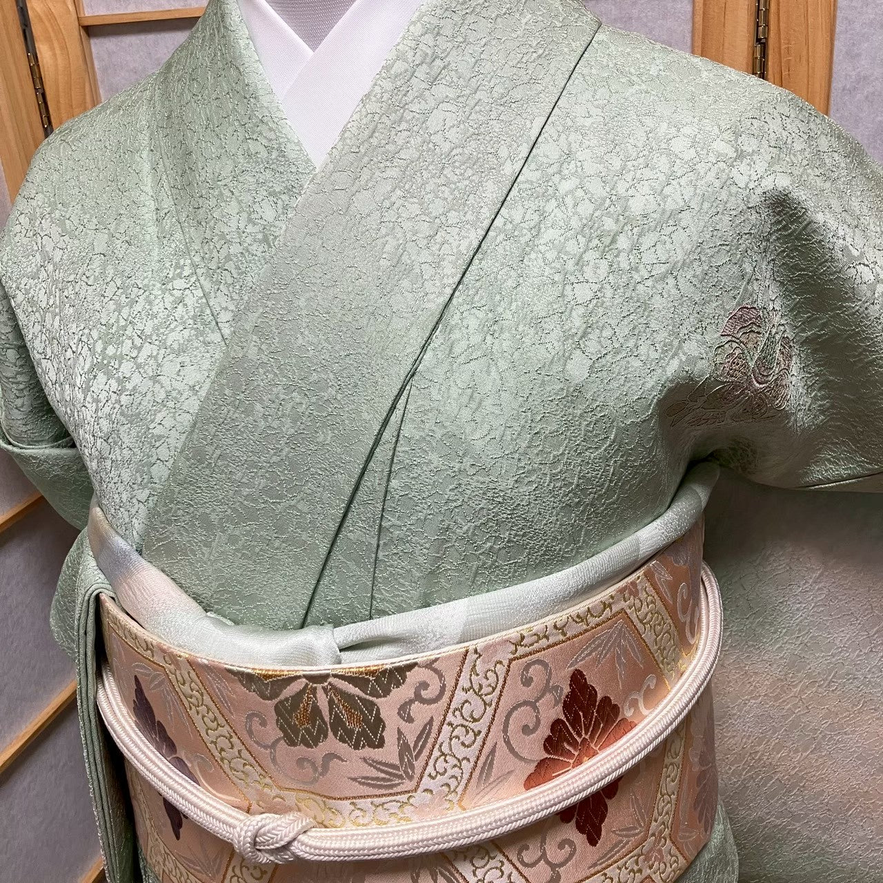 8140# Japanese Kimono Vintage Womens Silk Fabric Robe Kimono only sold