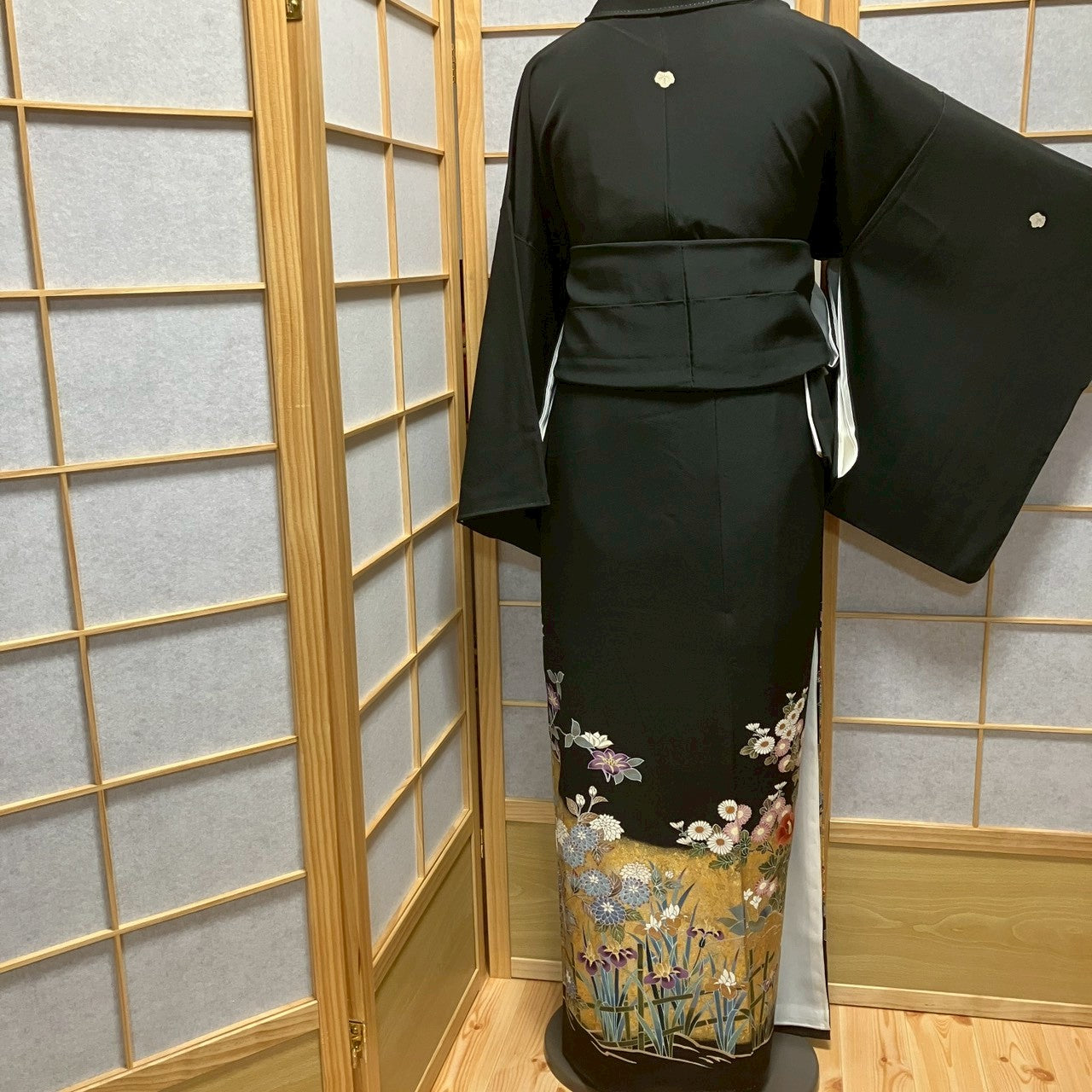 8180# Japanese Tomesode Kimono Vintage Womens Silk Fabric Robe Kimono only sold