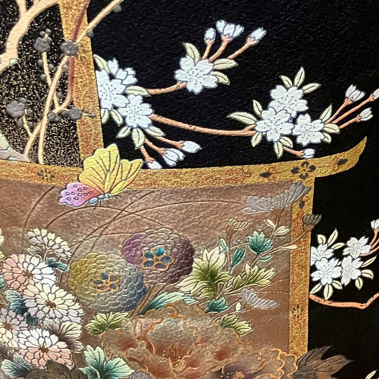 8193# Japanese Tomesode Kimono Vintage Womens Silk Fabric Robe Kimono only sold