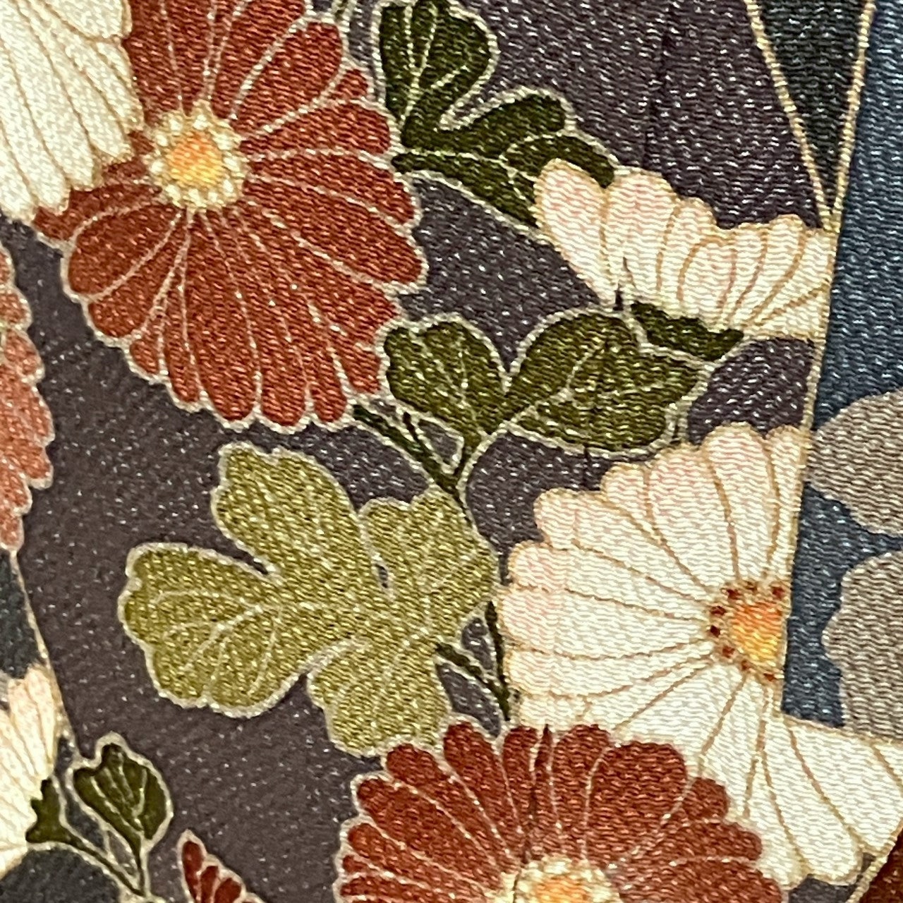 8194# Japanese Kimono Vintage Womens Silk Fabric Robe Kimono only sold
