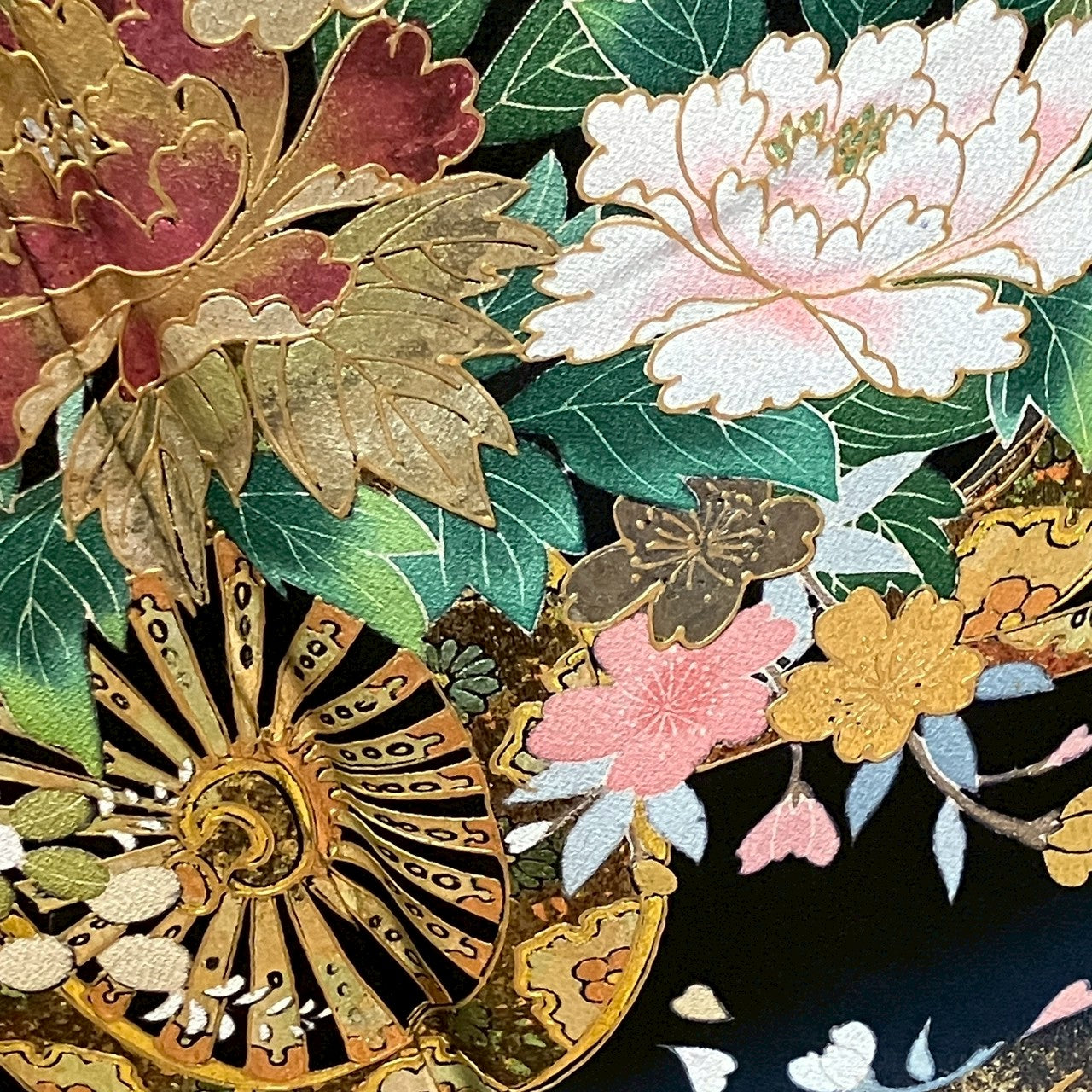 8195# Japanese Tomesode Kimono Vintage Womens Silk Fabric Robe Kimono only sold
