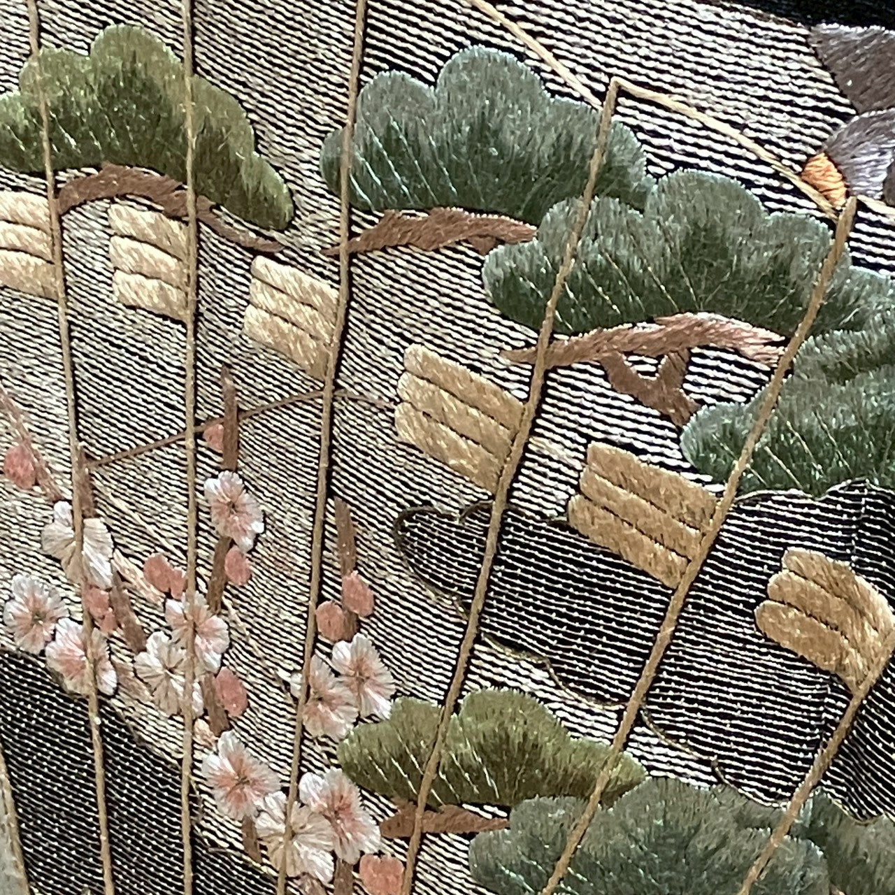 8185# Japanese Tomesode Kimono Vintage Womens Silk Fabric Robe Kimono only sold