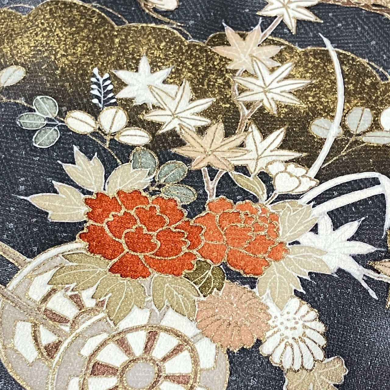 8187# Japanese Kimono Vintage Womens Silk Fabric Robe Kimono only sold