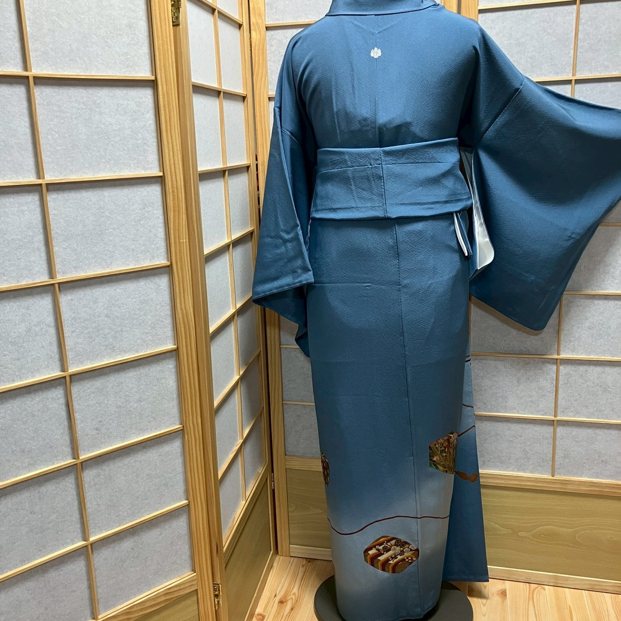 8459# Japanese Tomesode Kimono Vintage Womens Silk Fabric Robe Kimono only sold