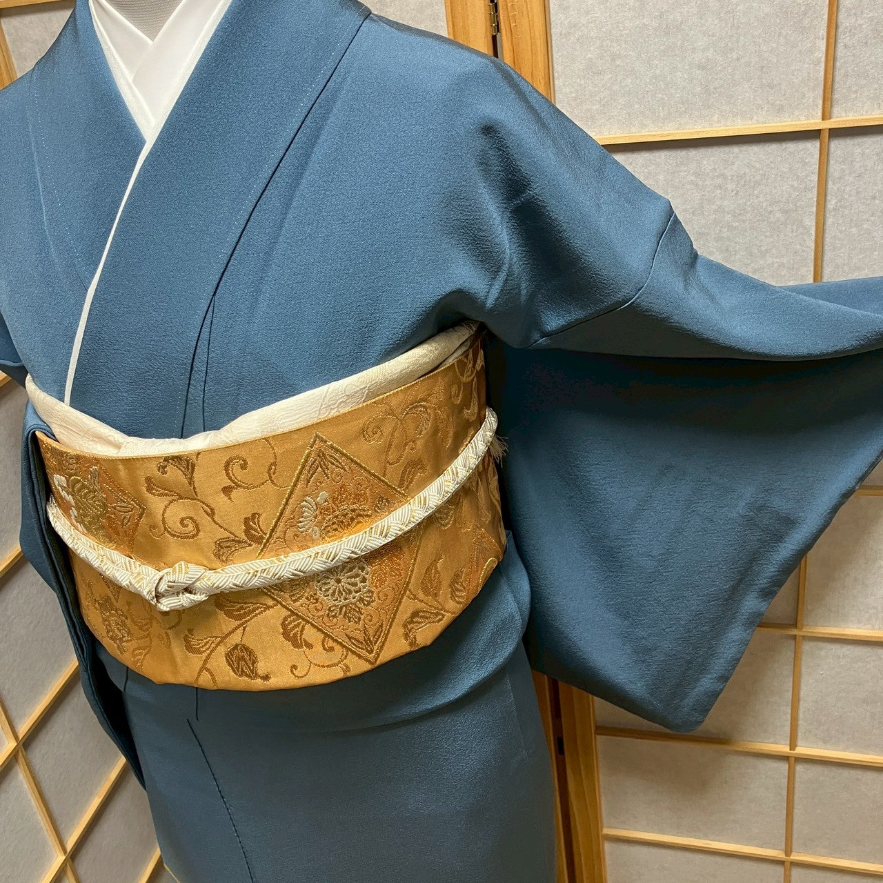 8459# Japanese Tomesode Kimono Vintage Womens Silk Fabric Robe Kimono only sold