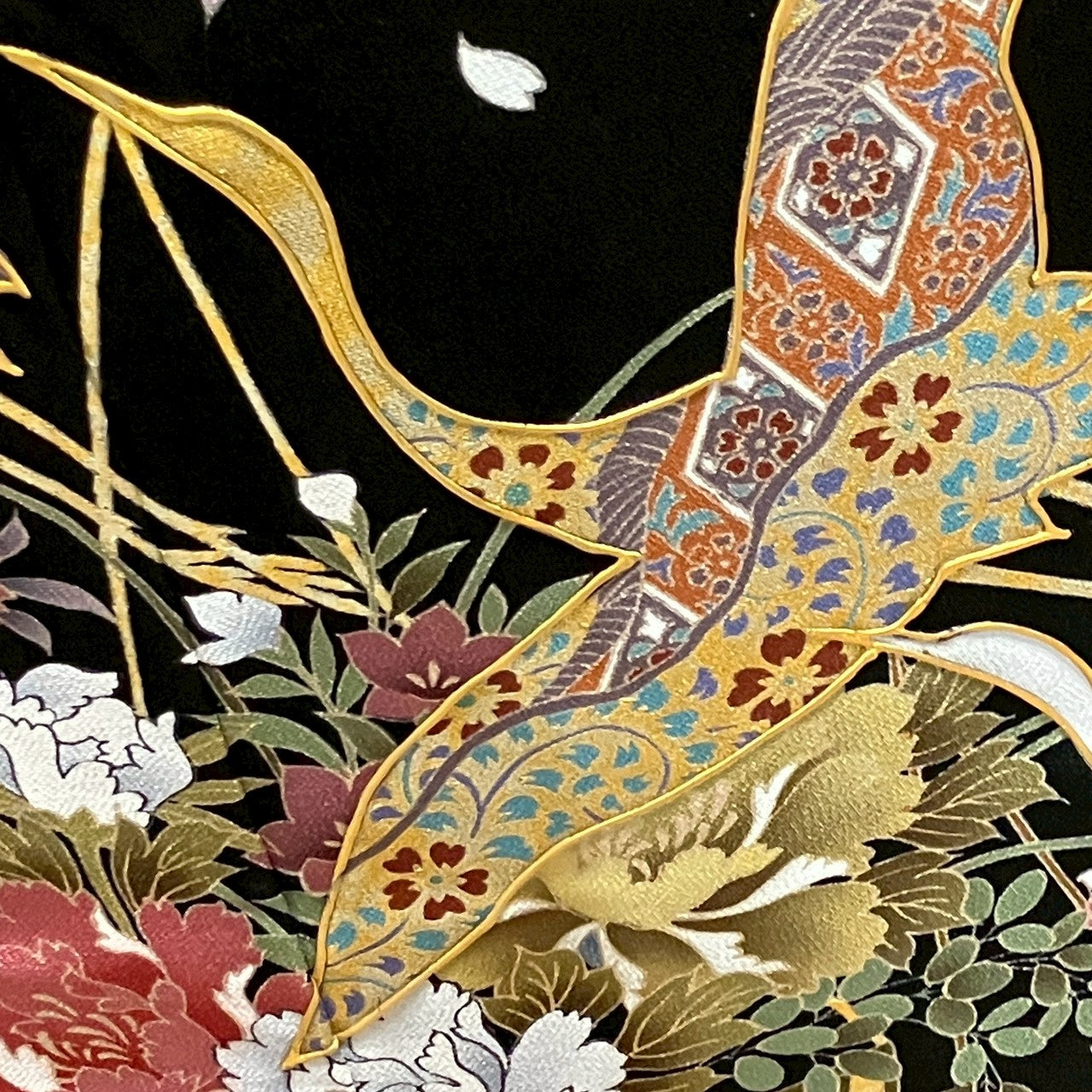 8460# Japanese Tomesode Kimono Vintage Womens Silk Fabric Robe Kimono only sold