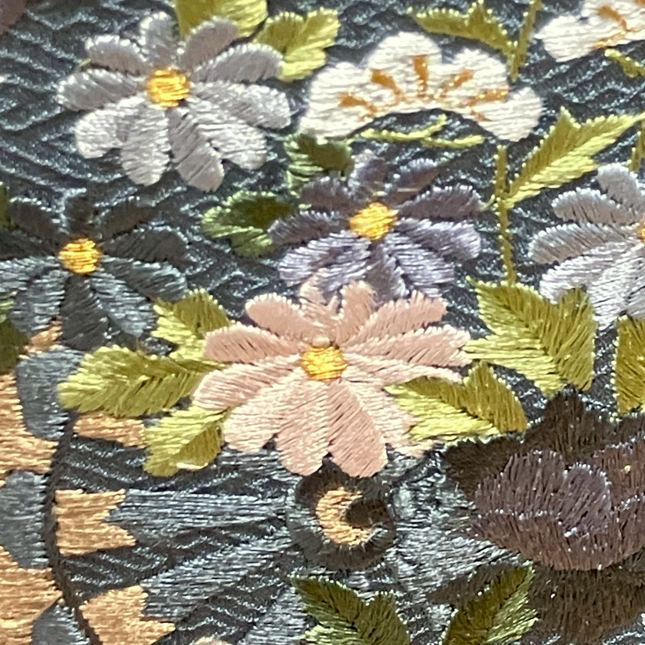 8199# Japanese Kimono Vintage Womens Silk Fabric Robe Kimono only sold Unused