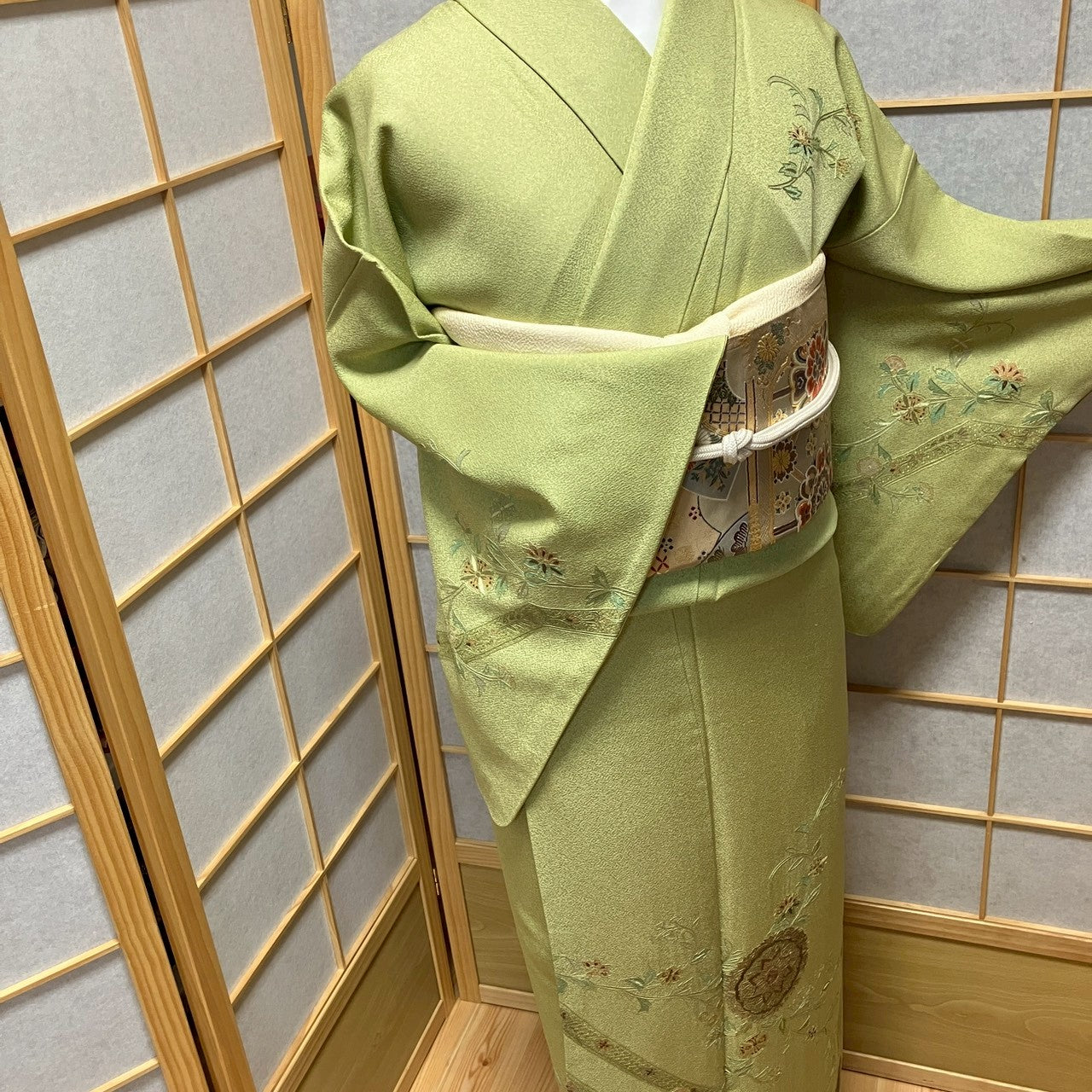 8200# Japanese Kimono Vintage Womens Silk Fabric Robe Kimono only sold