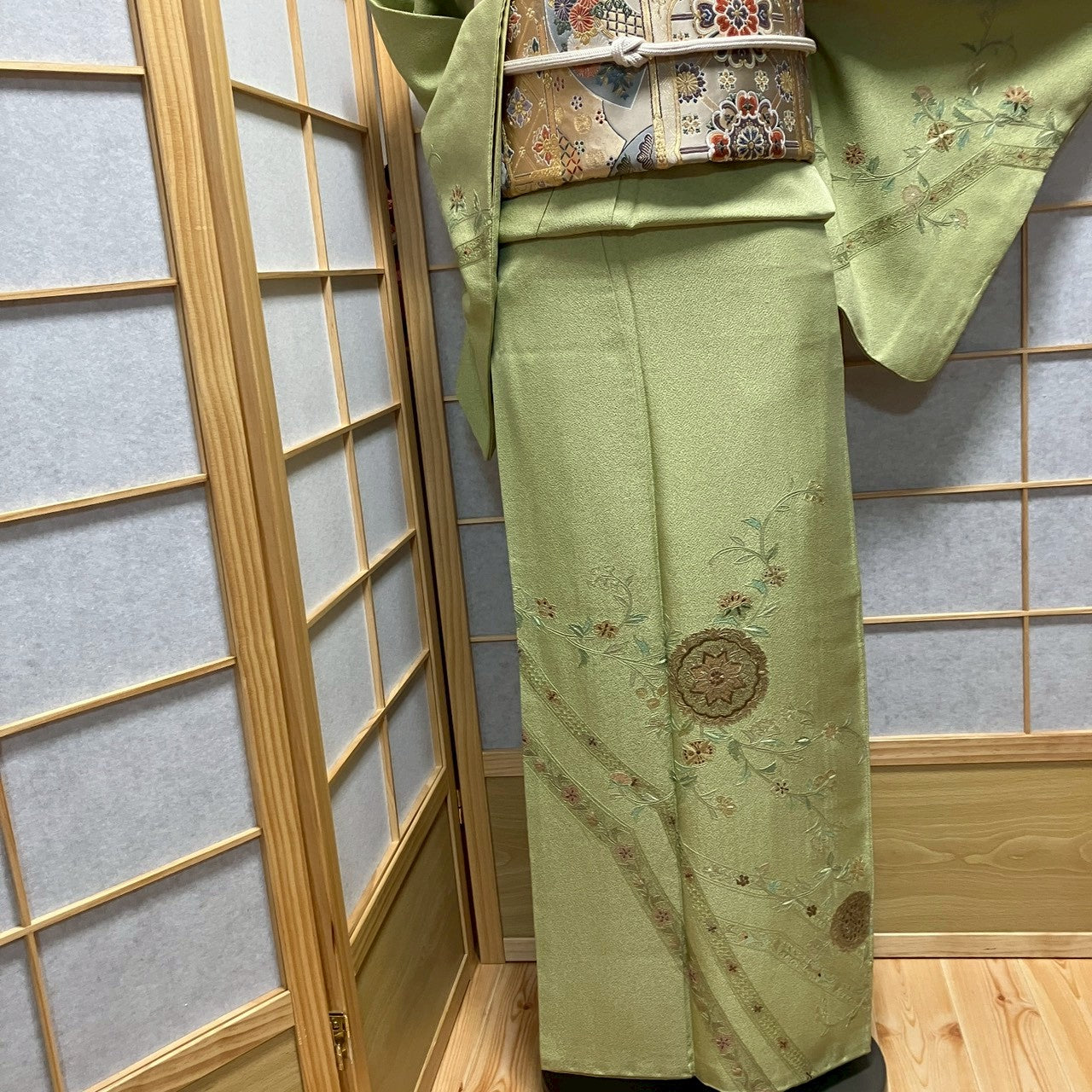 8200# Japanese Kimono Vintage Womens Silk Fabric Robe Kimono only sold