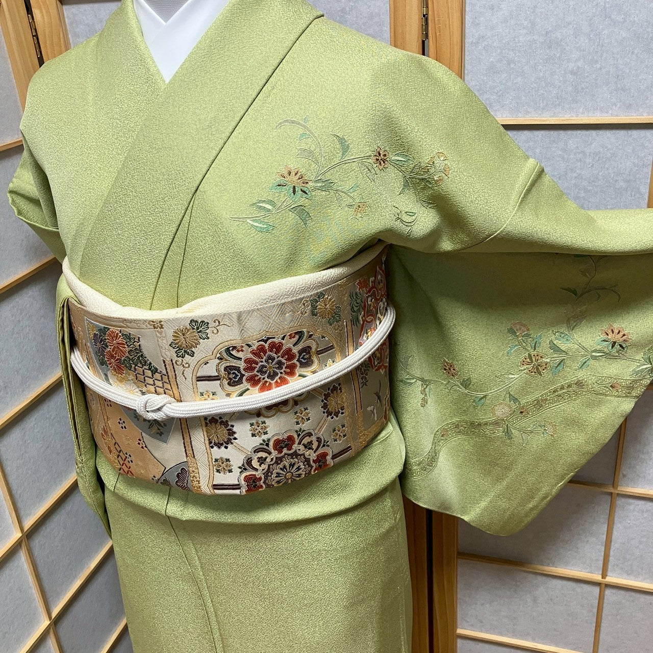8200# Japanese Kimono Vintage Womens Silk Fabric Robe Kimono only sold